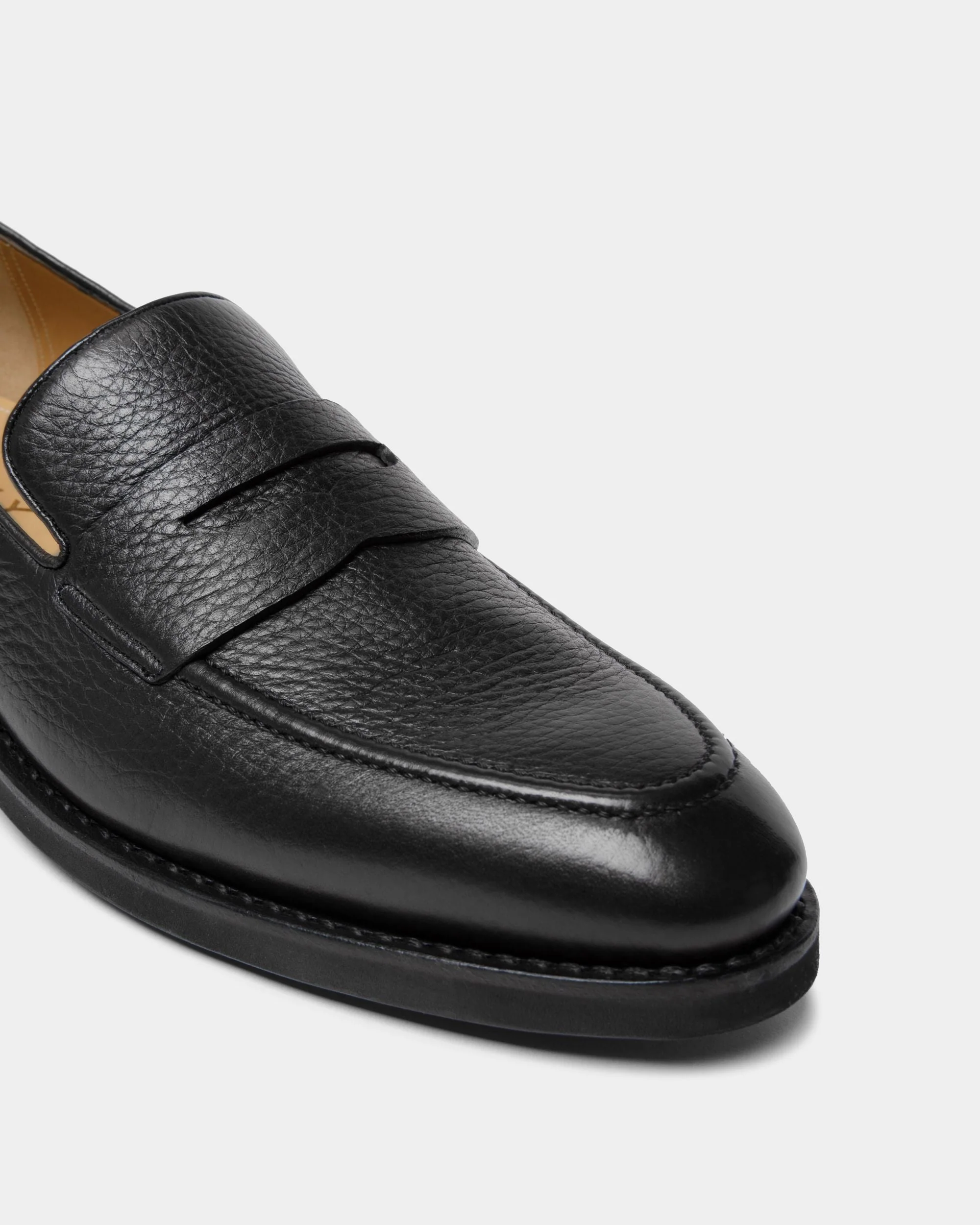Scribe Un Loafer in Black Deer Leather - Image 6