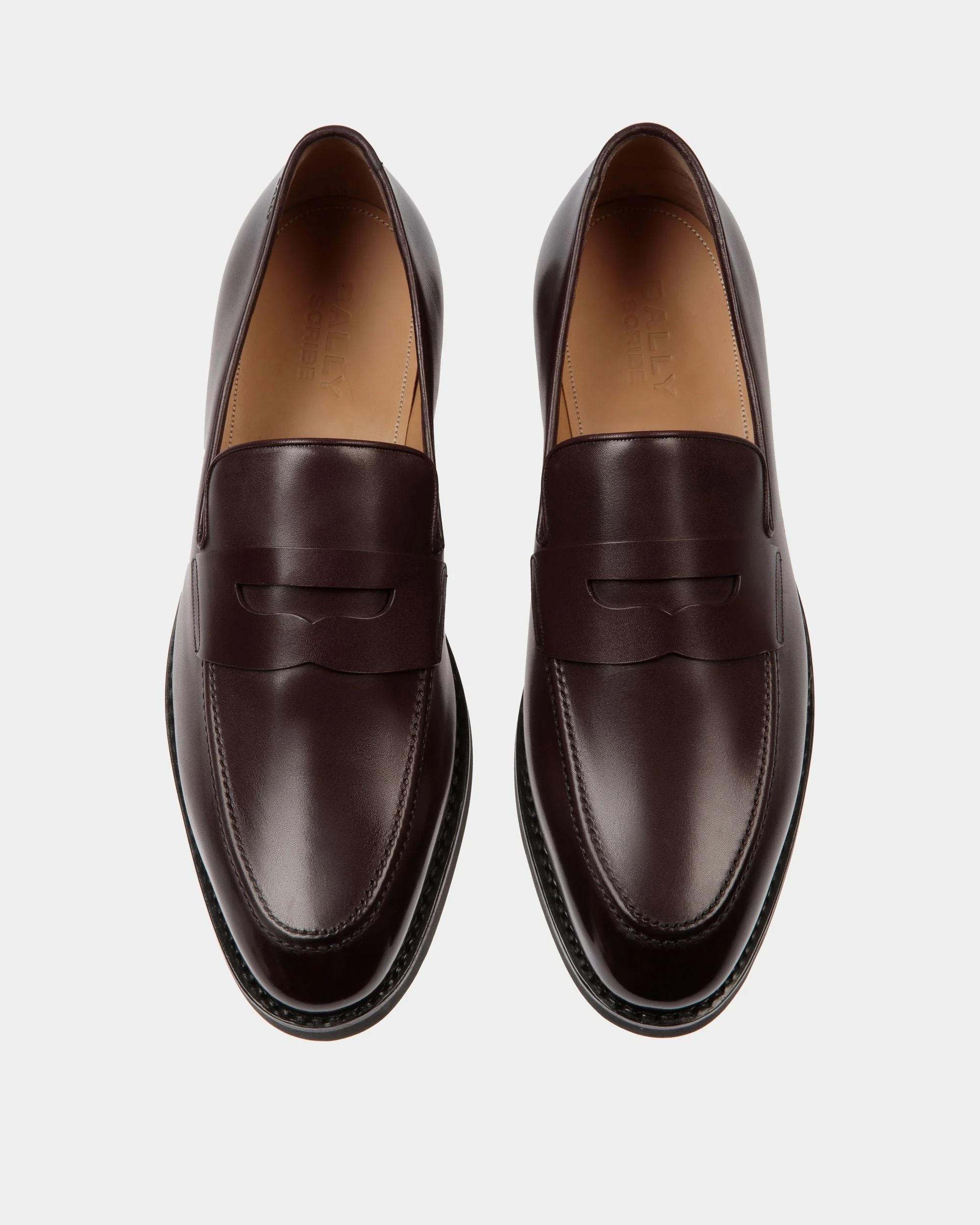 Scribe Un Loafer in Deep Burgundy Leather - Image 5