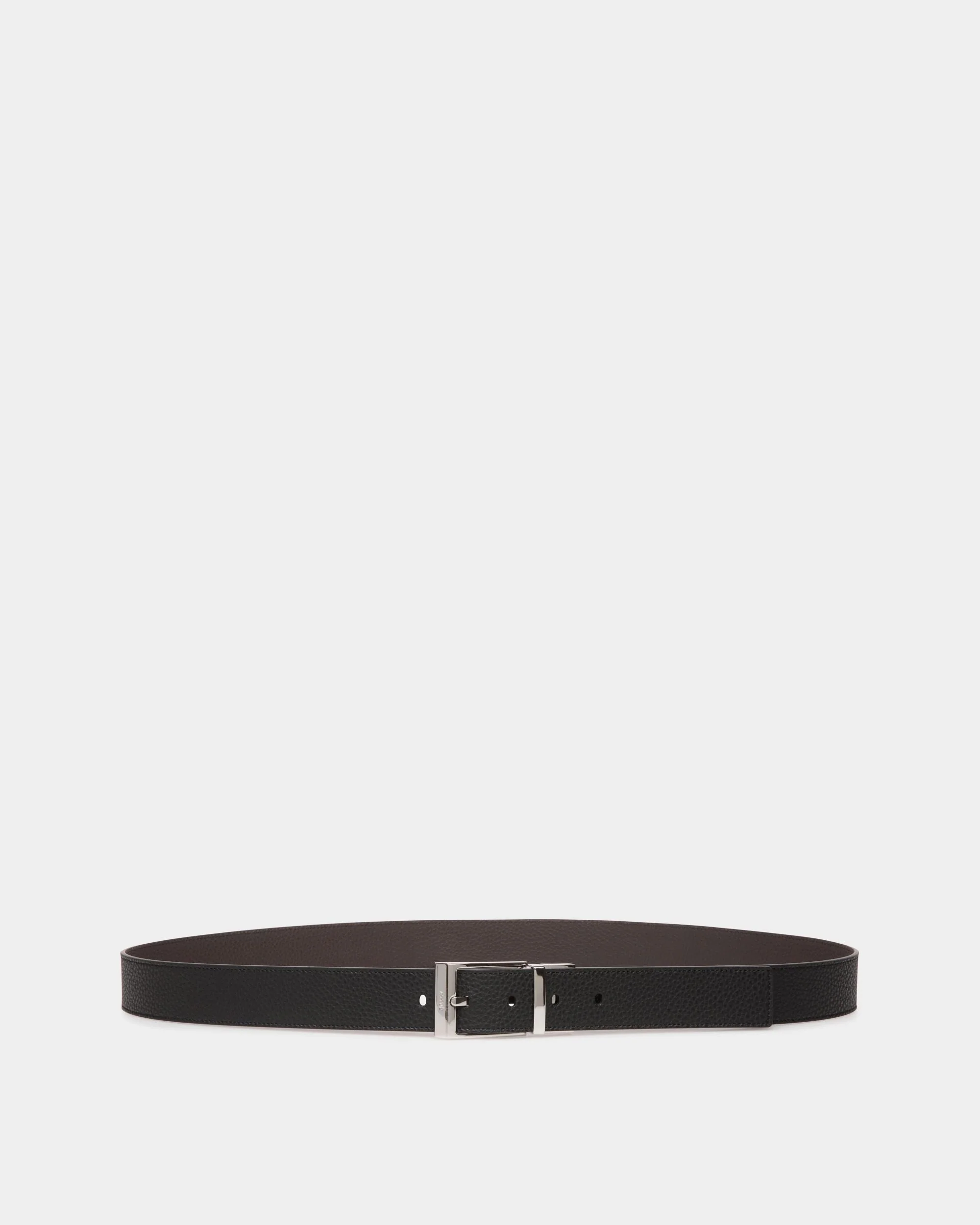 Shiffie 35mm Reversible And Adjustable Belt In Black And Brown Leather
