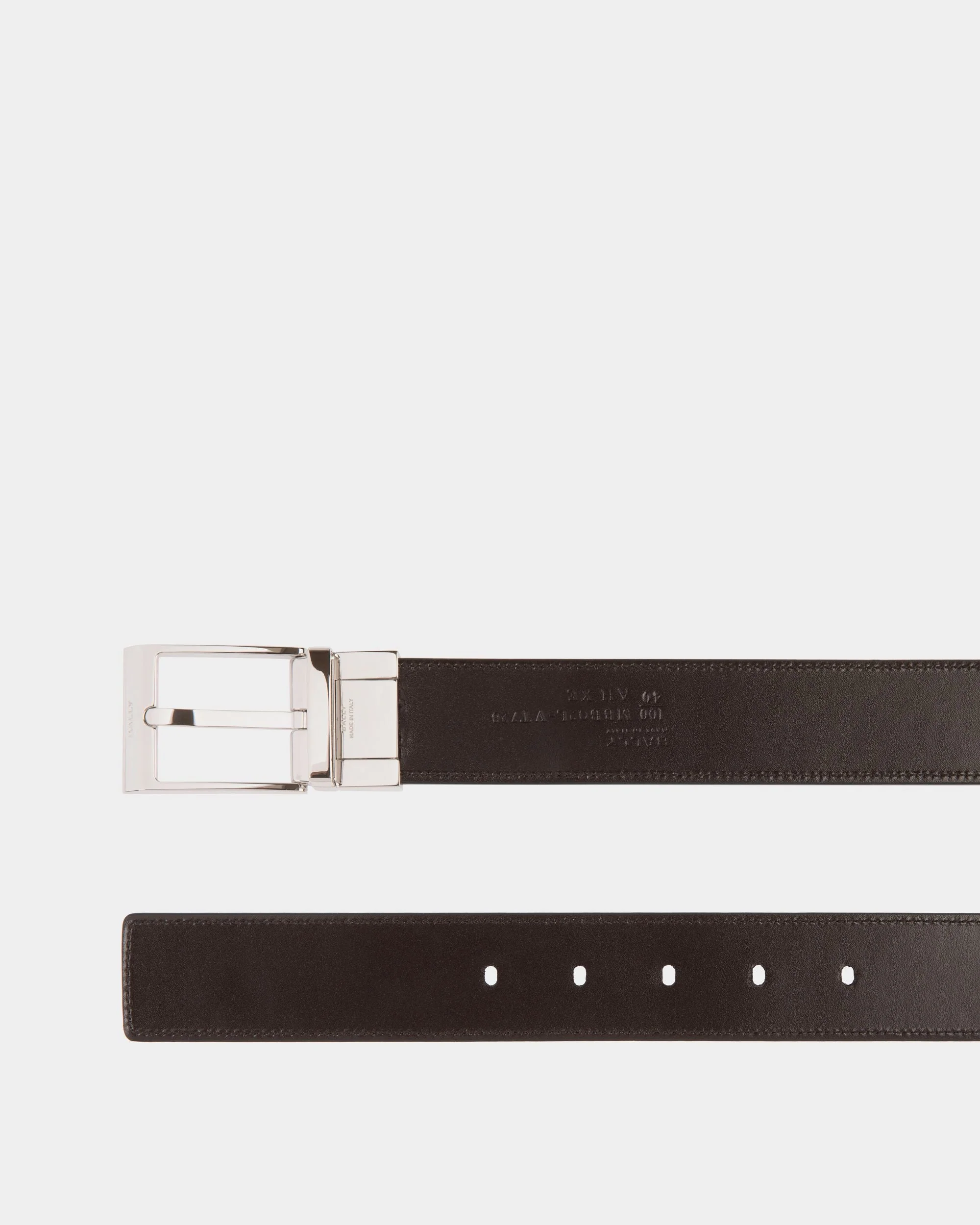 Shiffie 35mm Reversible And Adjustable Belt in Black And Brown Leather - Image 2