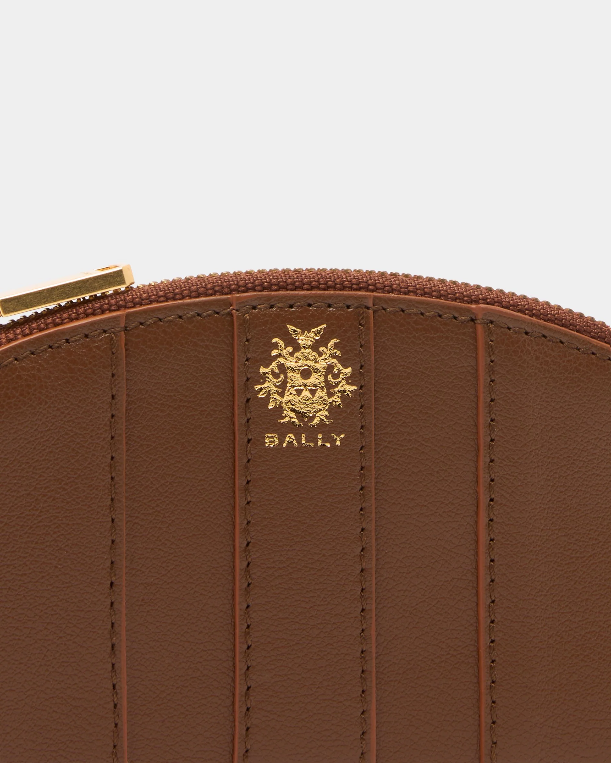Signature Coin Purse in Brown Leather - Image 4