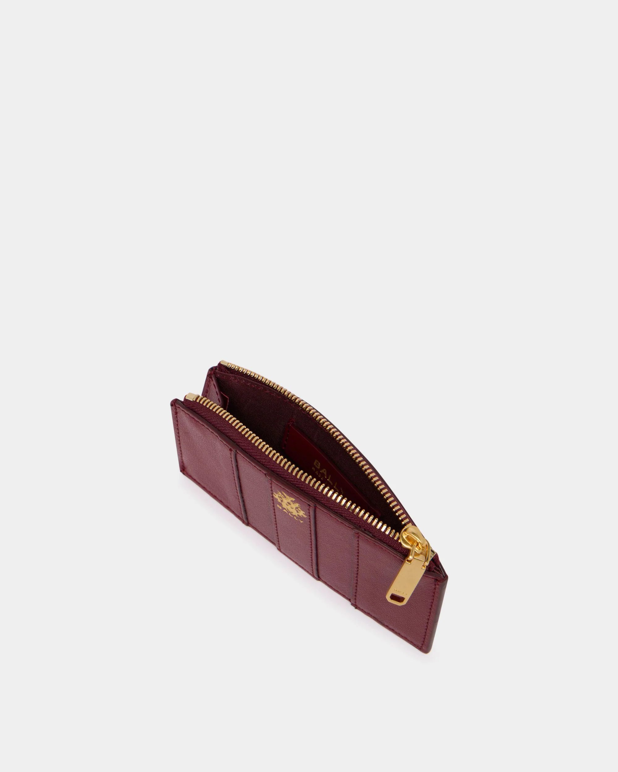 Signature Coin Purse in Ruby Red Leather - Image 3