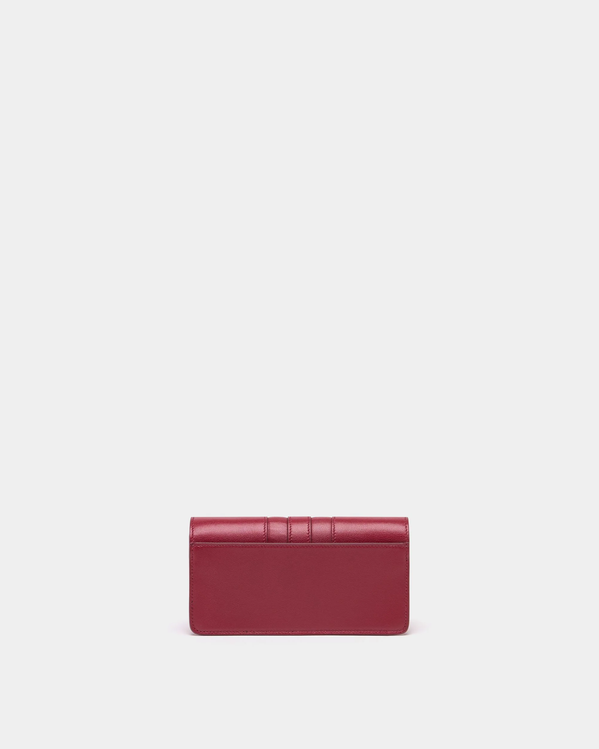 Signature Phone Wallet in Ruby Red Leather - Image 3