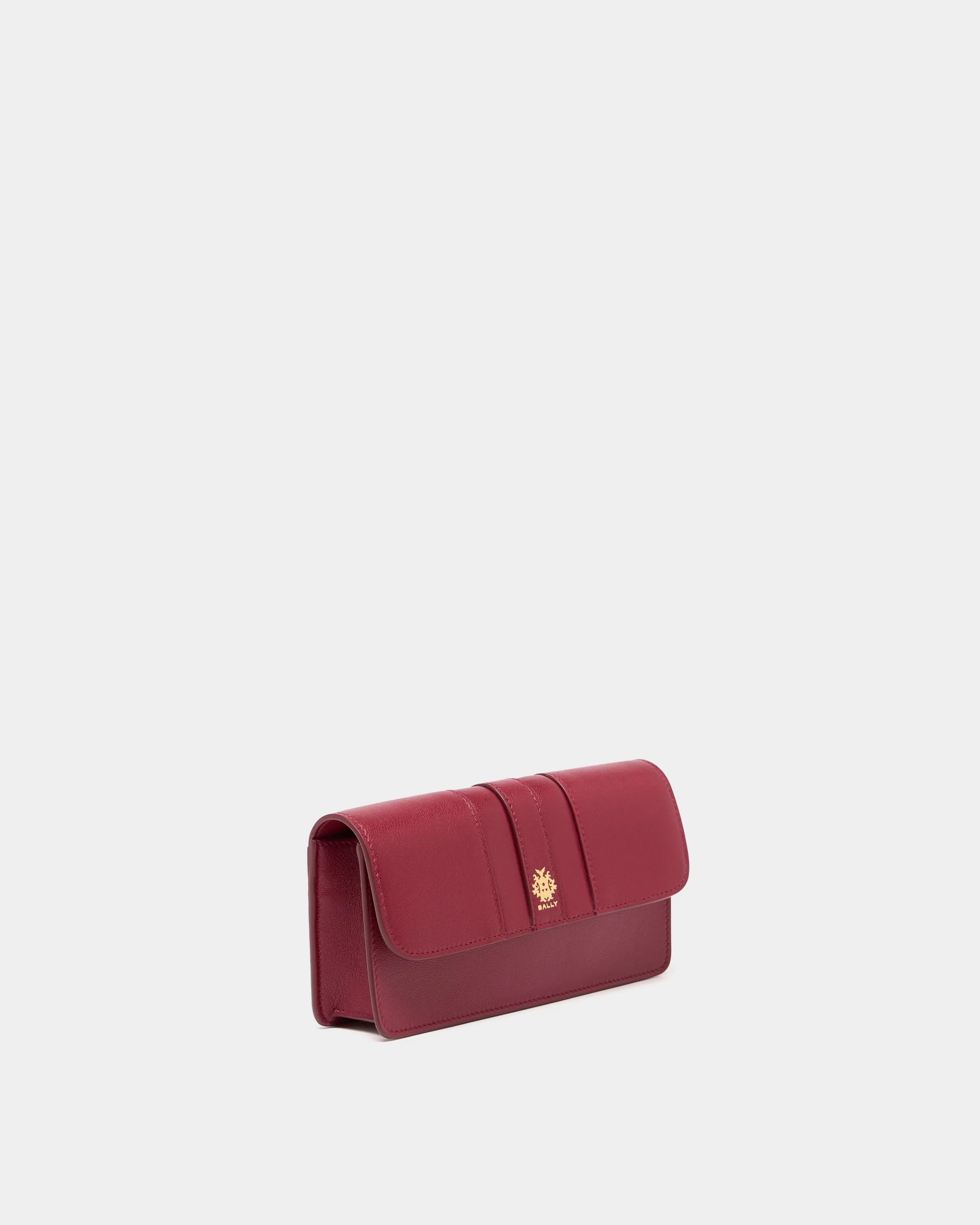 Signature Phone Wallet in Ruby Red Leather - Image 4