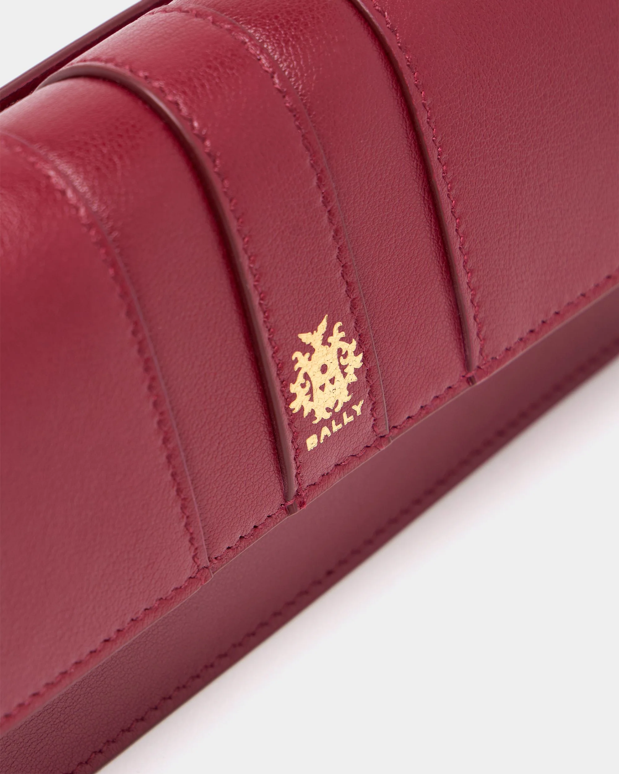 Signature Phone Wallet in Ruby Red Leather - Image 6