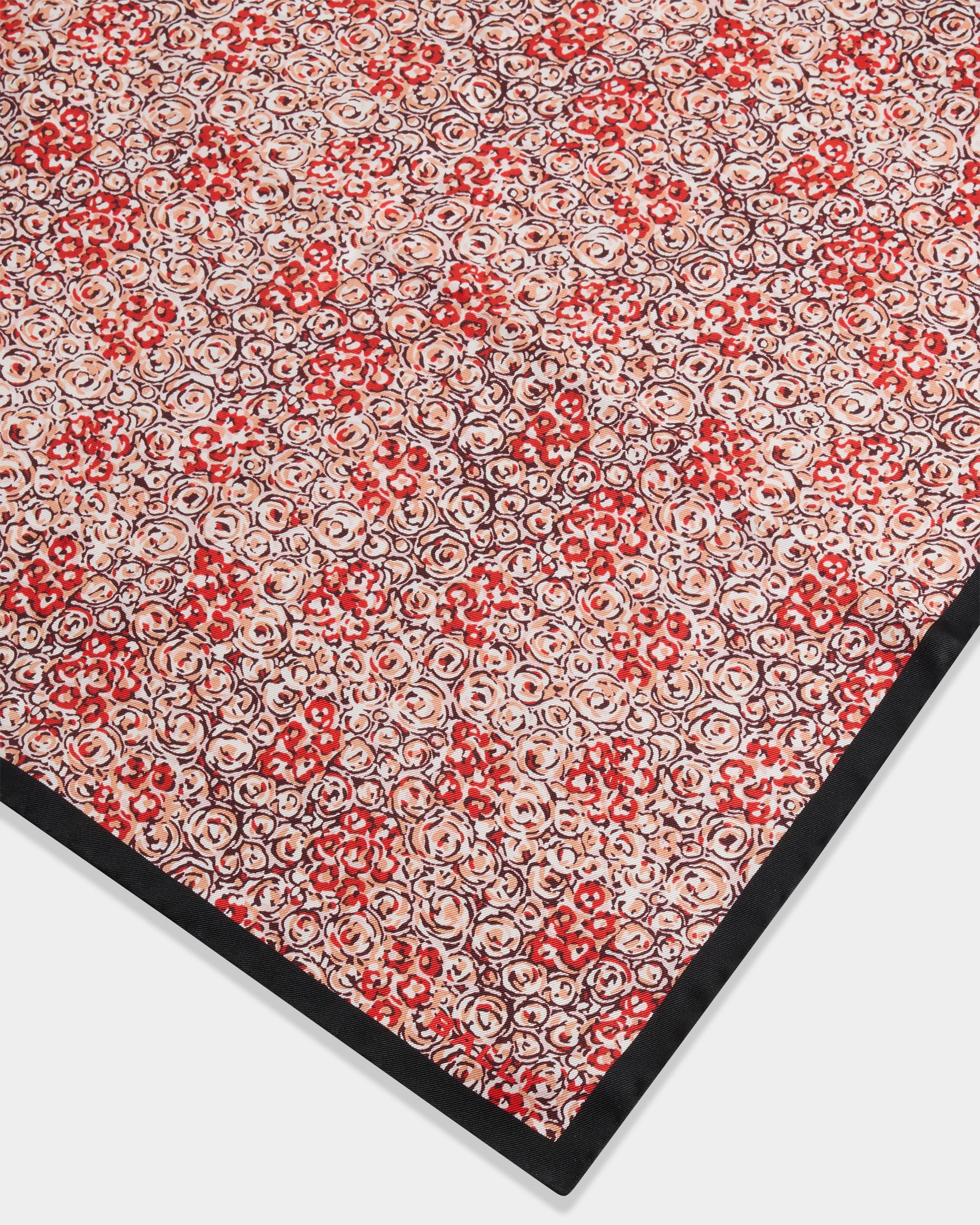 Silk Scarf in Multicolor Twill - Image 3
