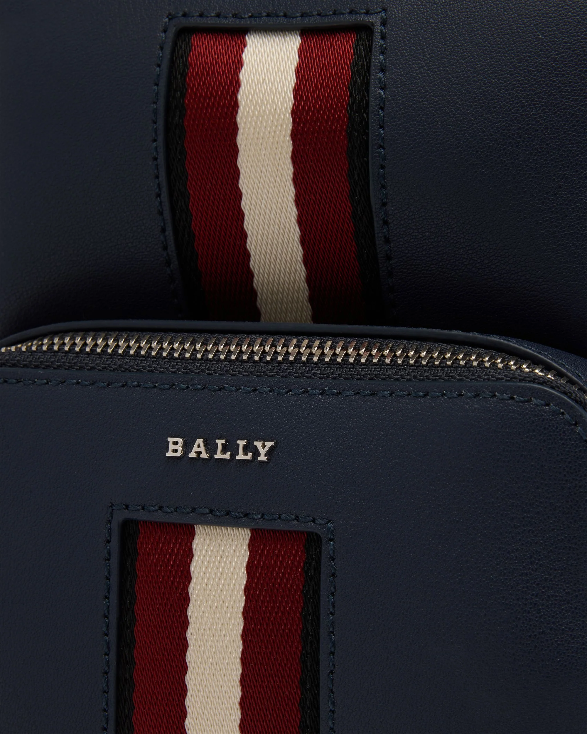 Sling Bag in Blue Leather - Image 5