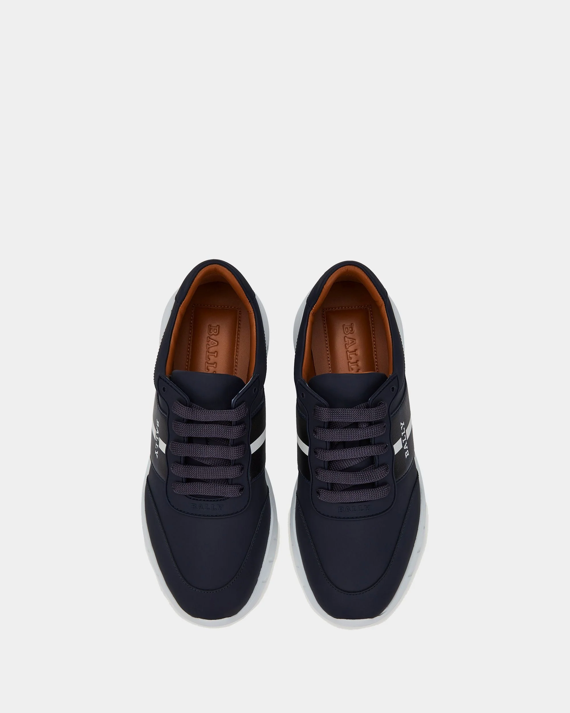 Sneaker in Blue Leather - Image 5