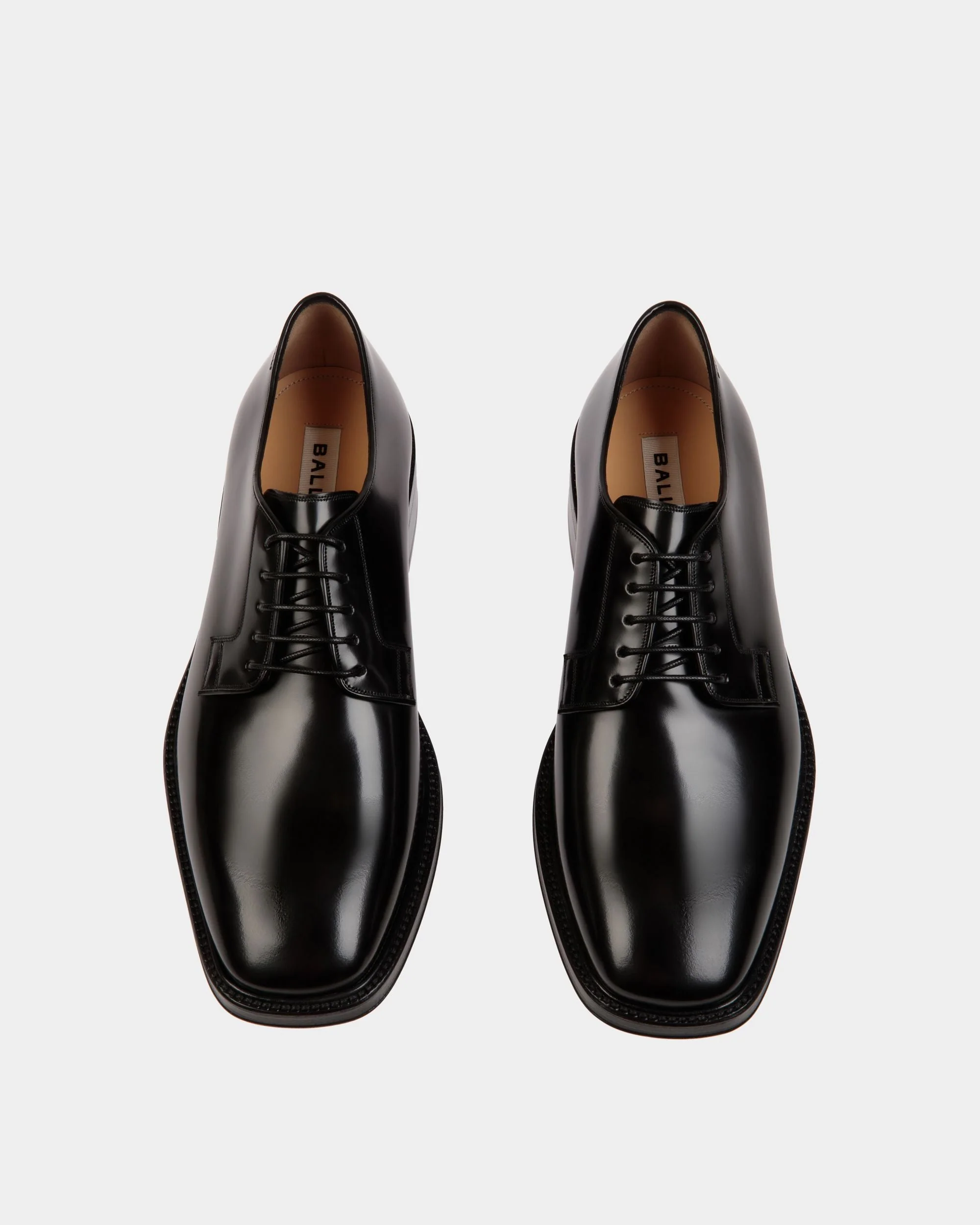 Sockel Derby In Black Leather - Image 5