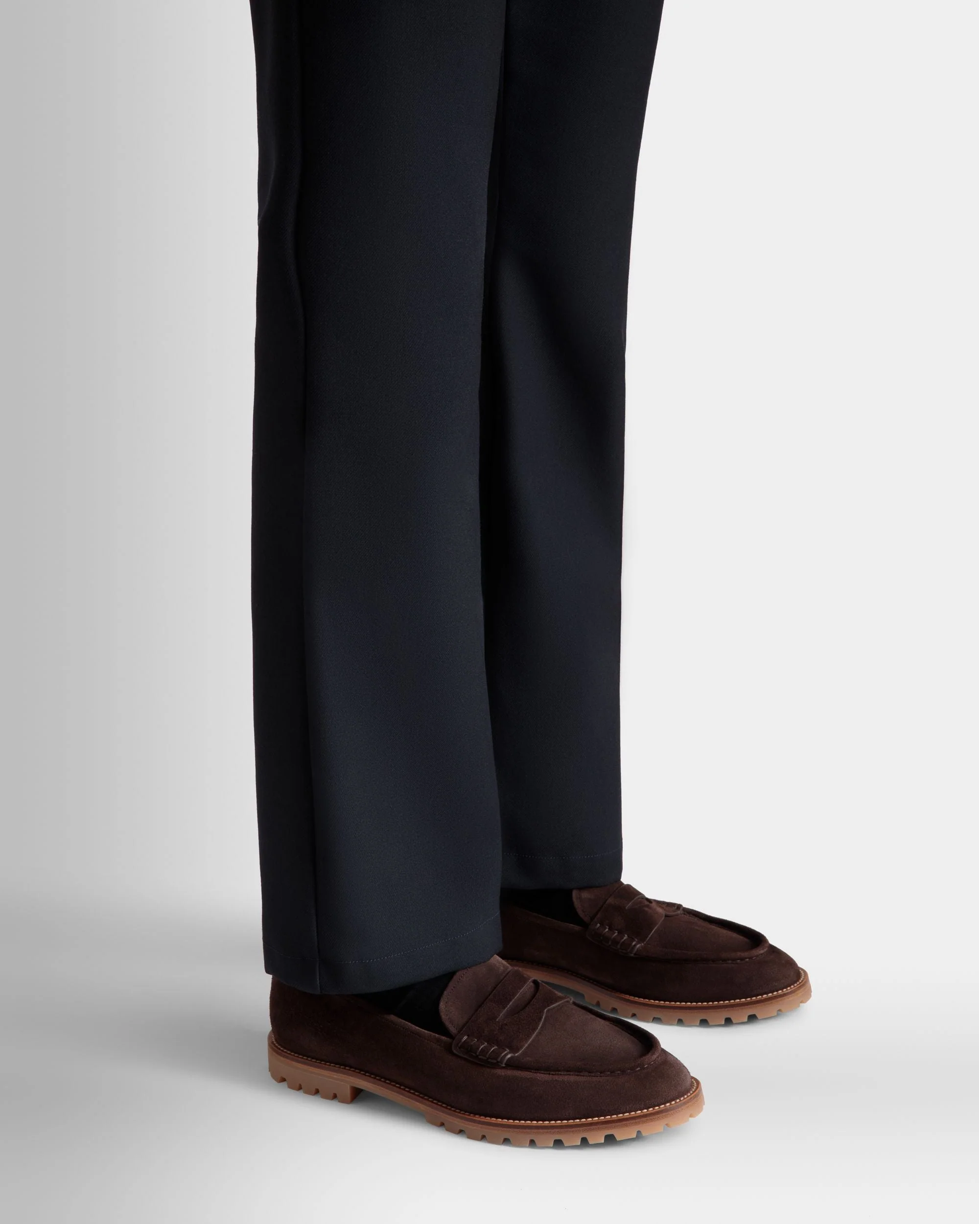 Solaria Loafer in Ebano Suede - Image 2