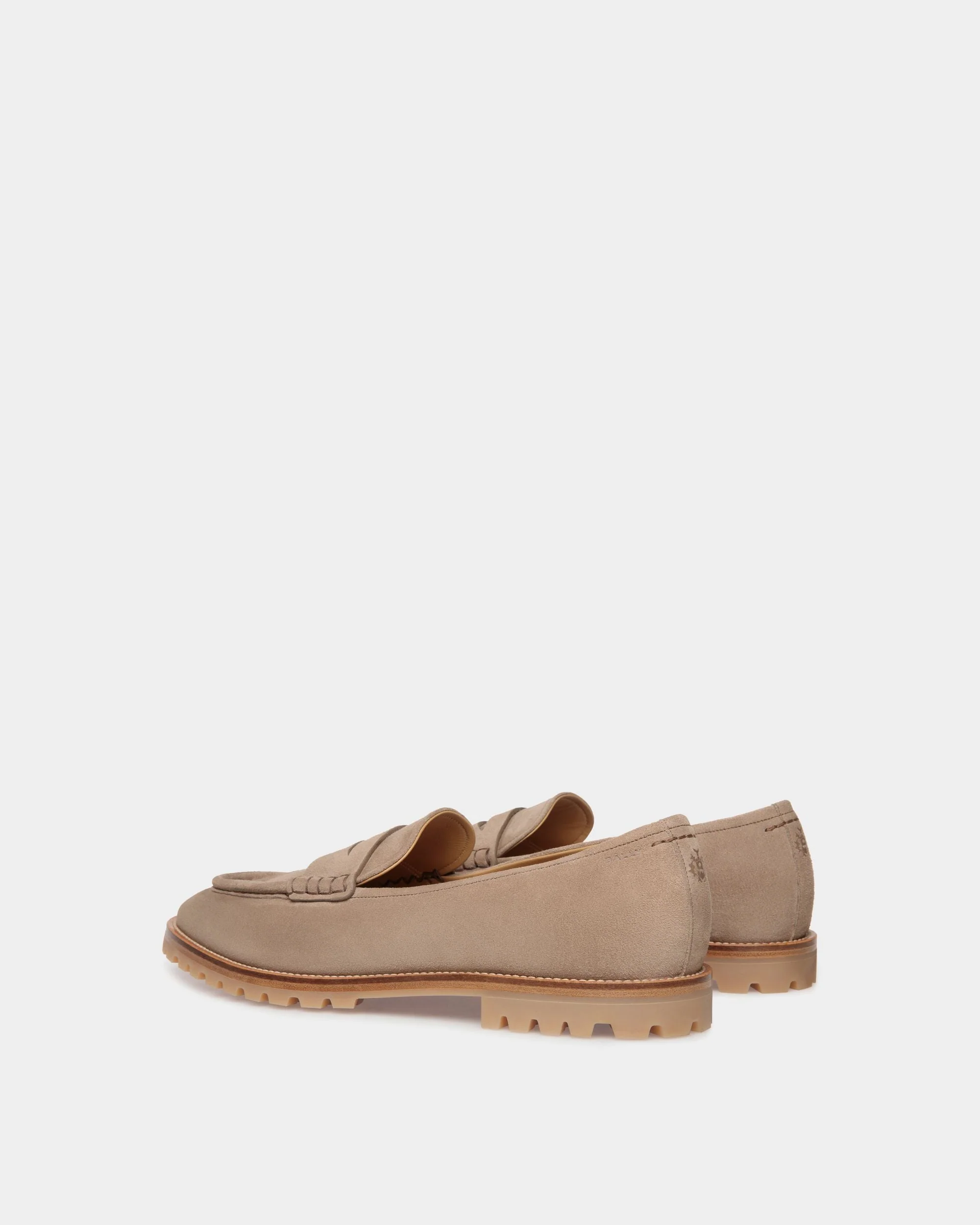 Solaria Loafer in Taupe Suede - Image 4