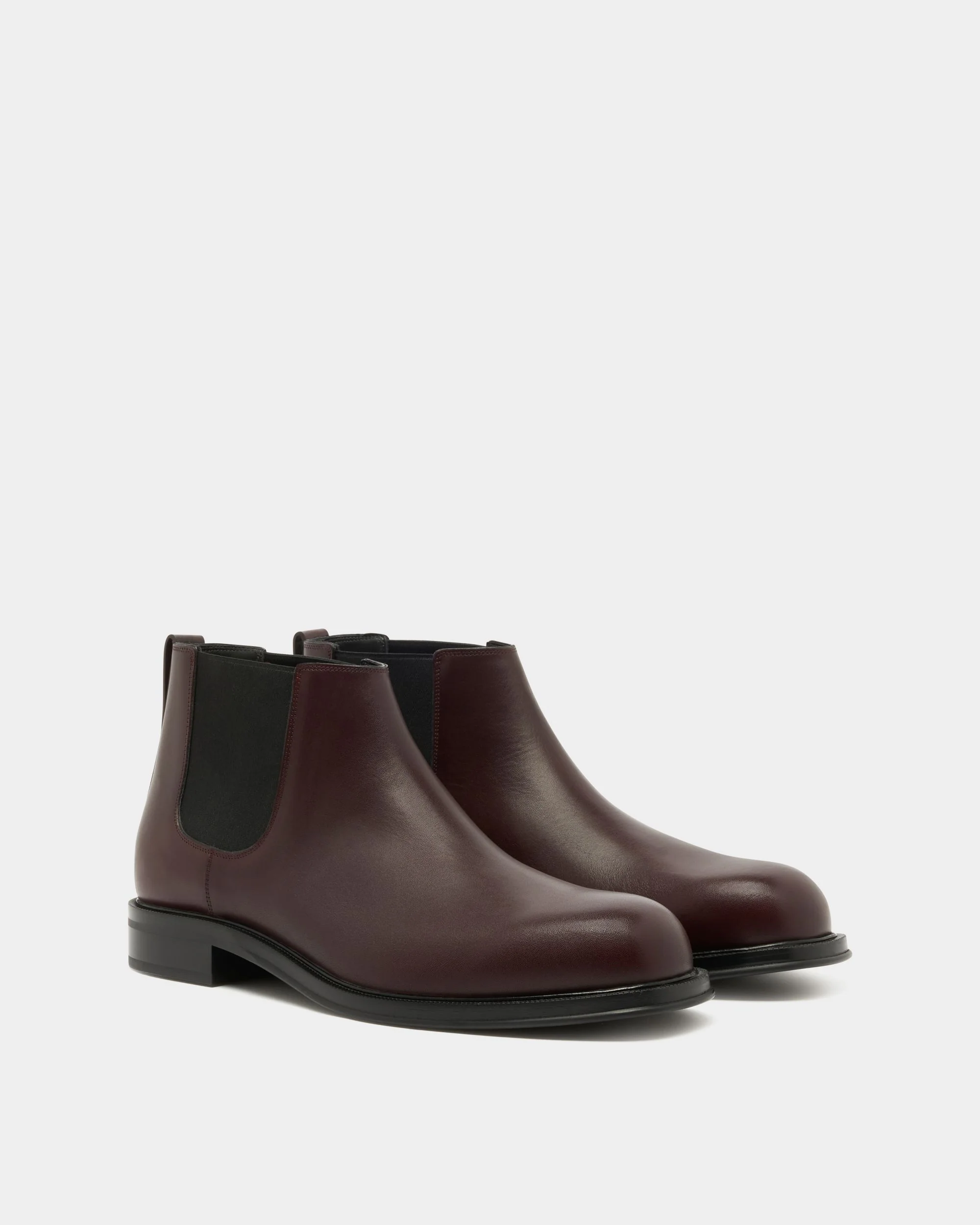 Spiegel Bootie in Deep Burgundy Leather - Image 3