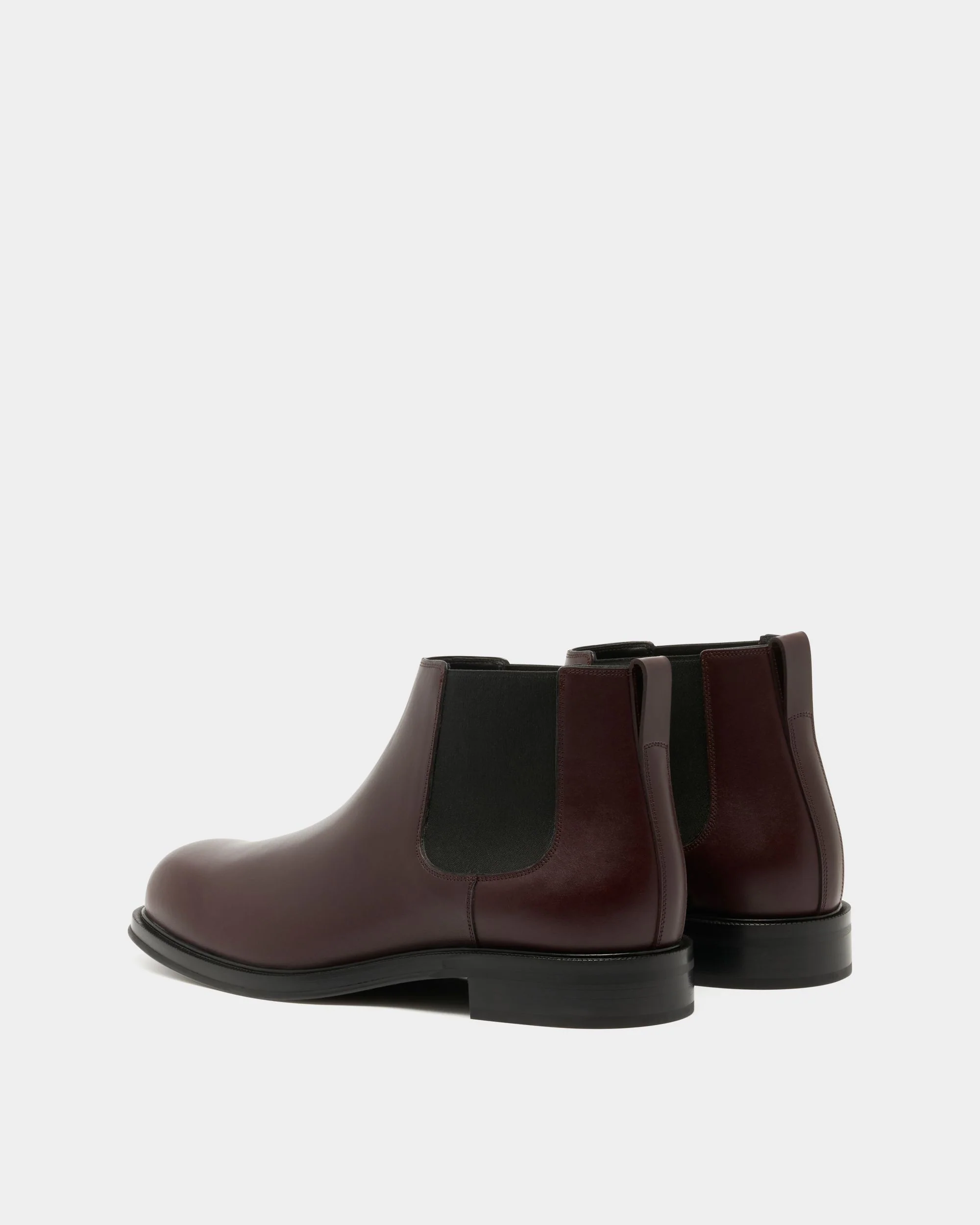 Spiegel Bootie in Deep Burgundy Leather - Image 4