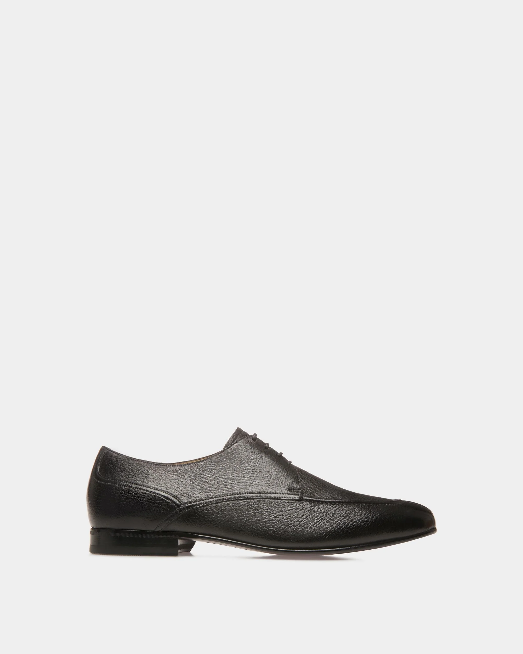 Suisse Derby Shoes In Black Leather