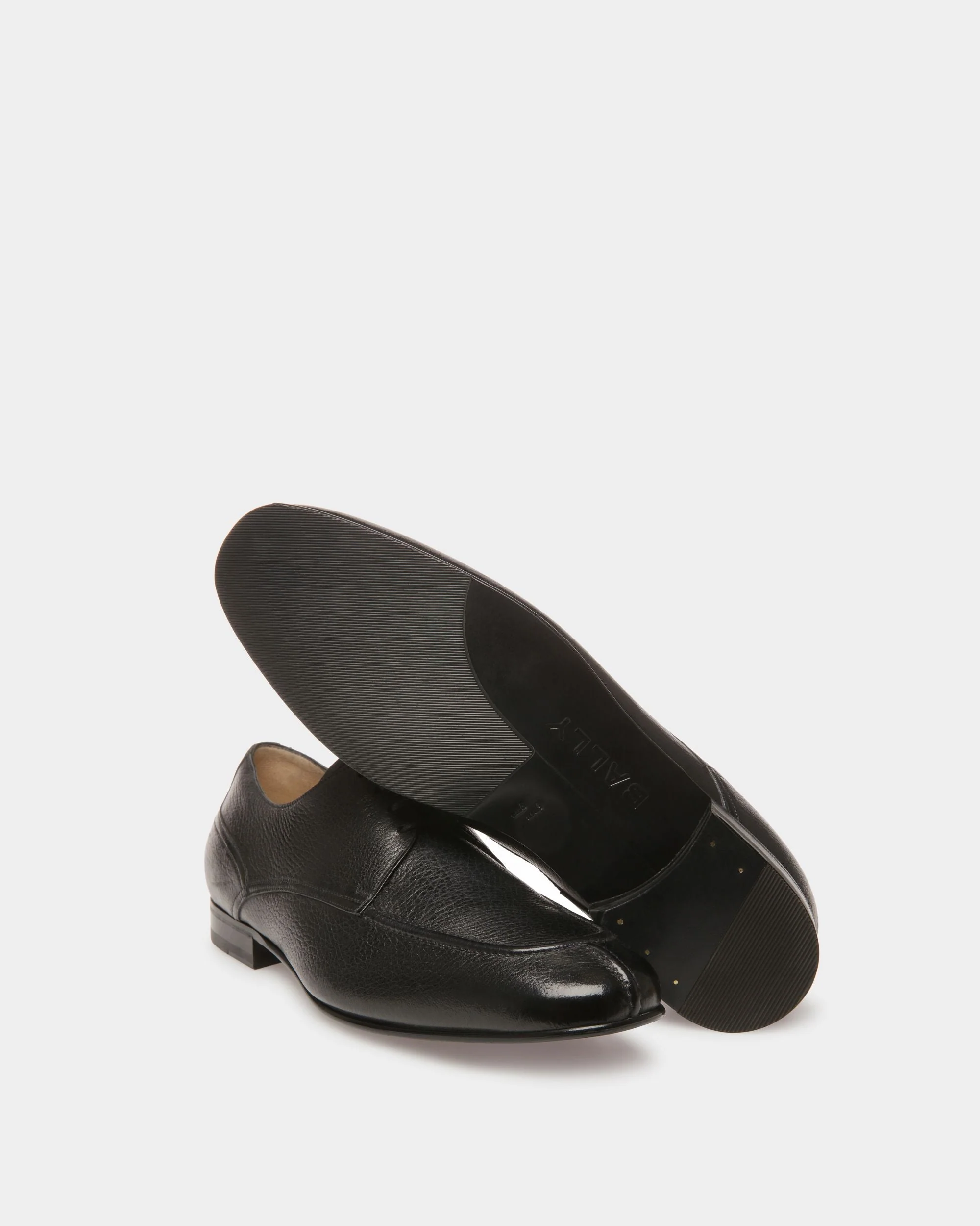 Suisse Derby Shoes In Black Leather - Image 4
