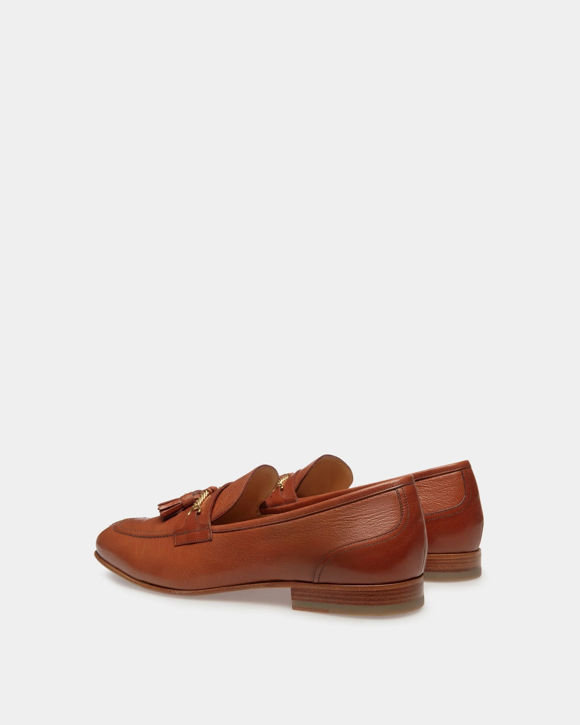 Suisse Loafers In Brown Leather - Image 3