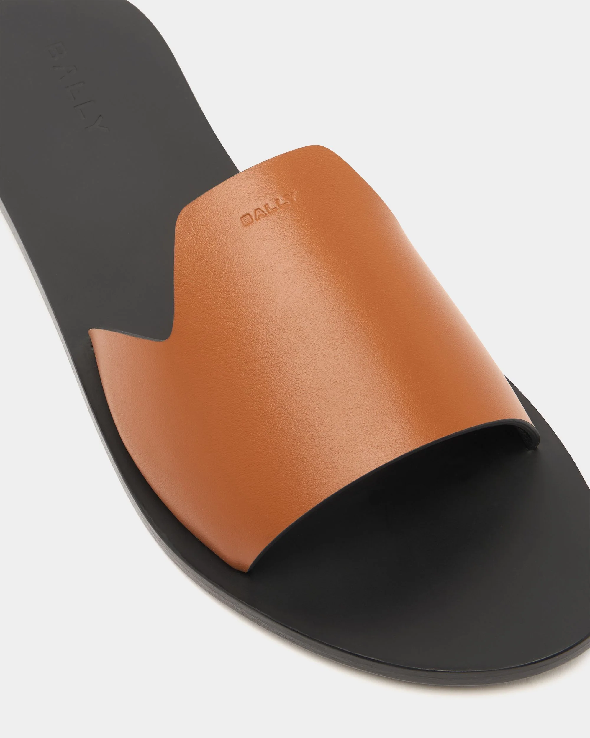 Summer Slide In Brown Leather - Image 6