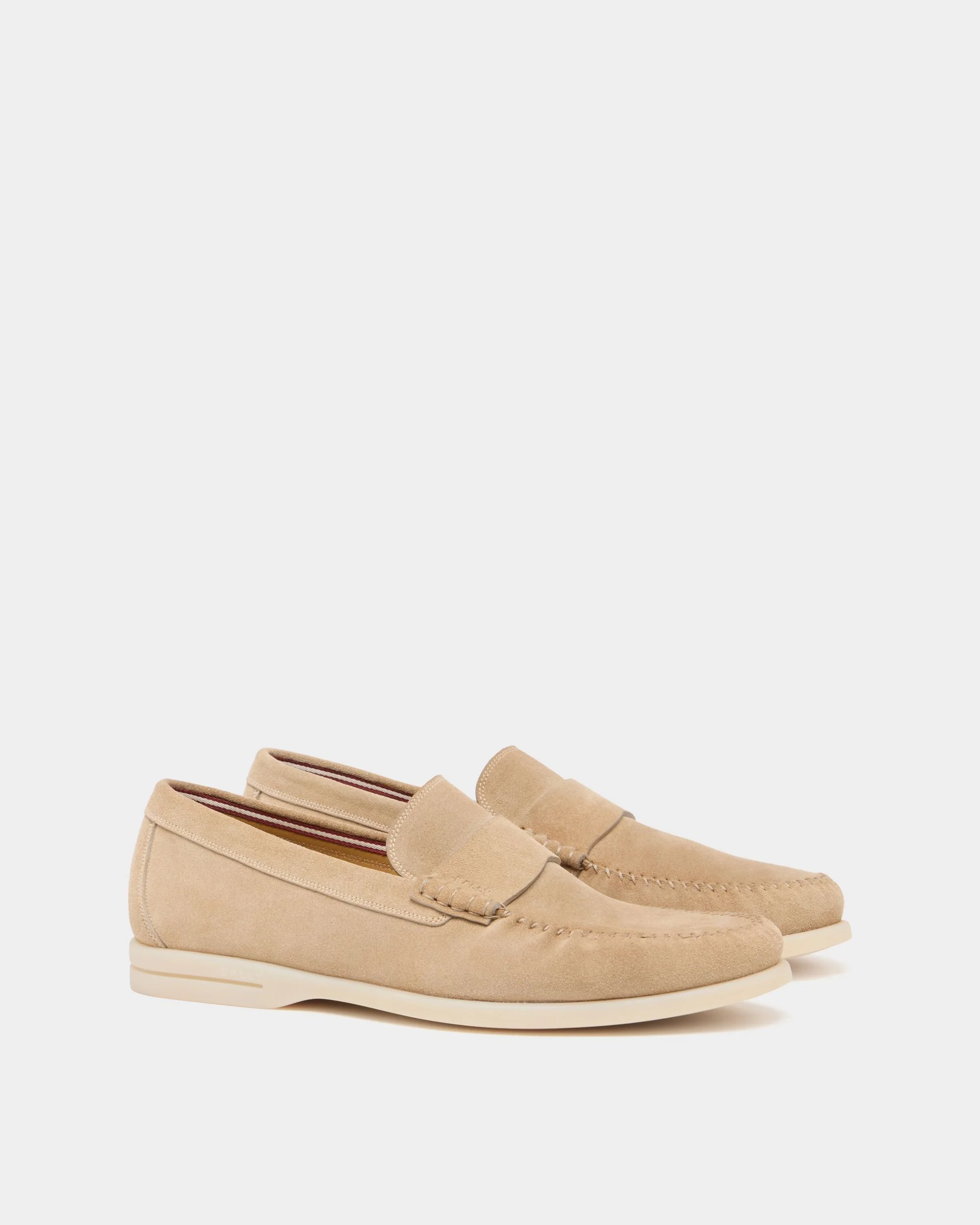Switz Moc Loafer in Light Beige Suede - Image 2
