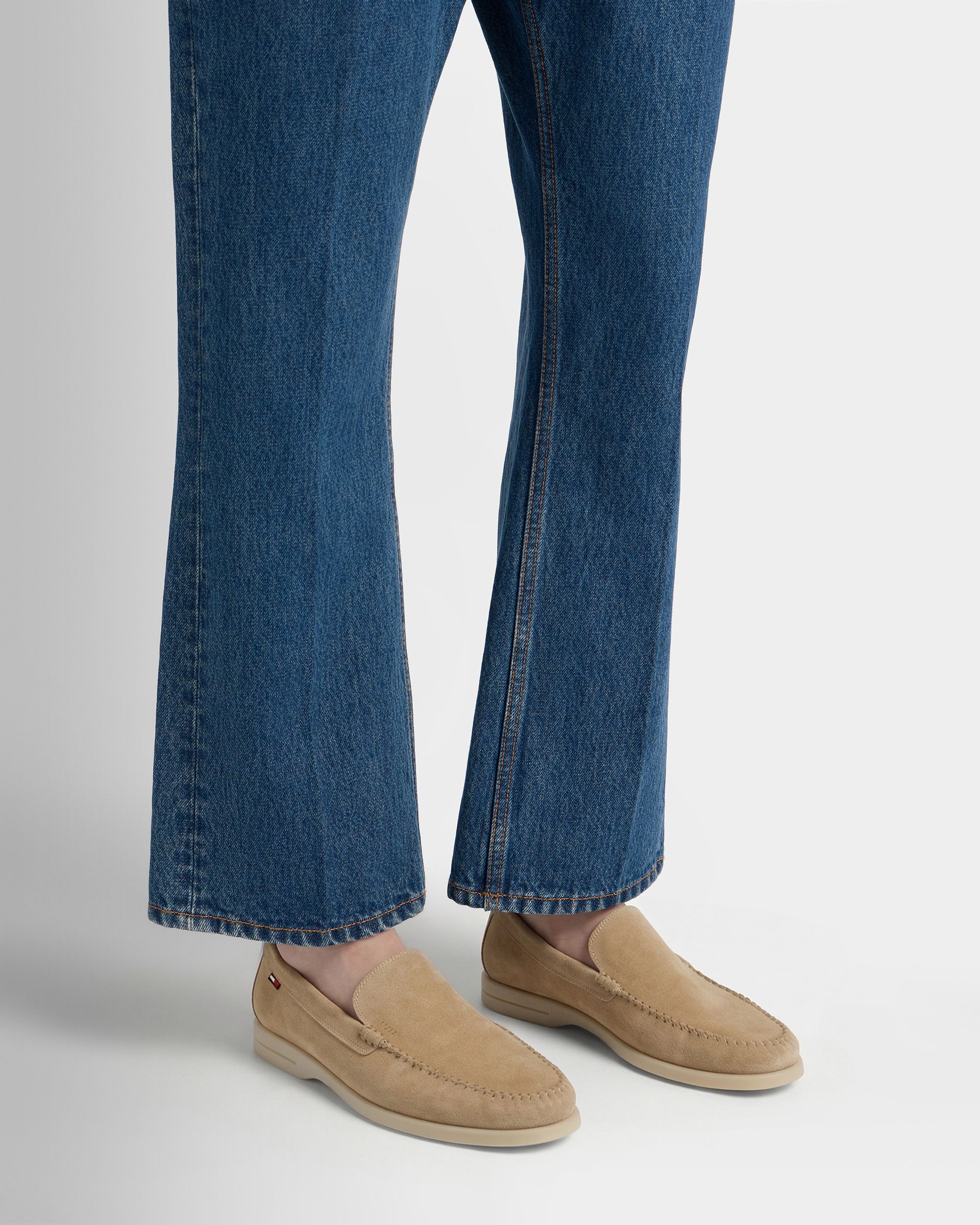 Switz Moc Loafer in Light Beige Suede - Image 2