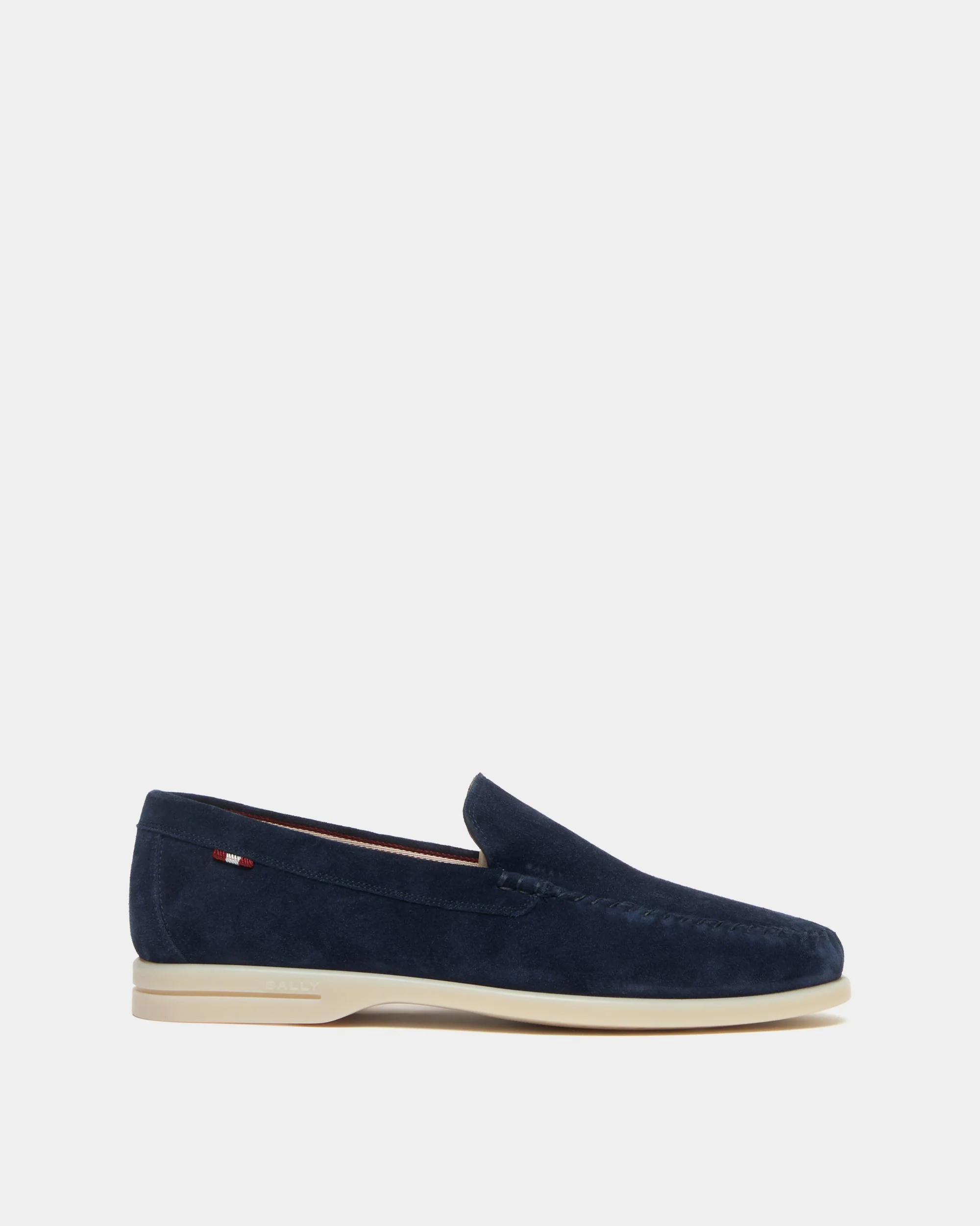 Switz Moc Loafer in Navy Blue Suede