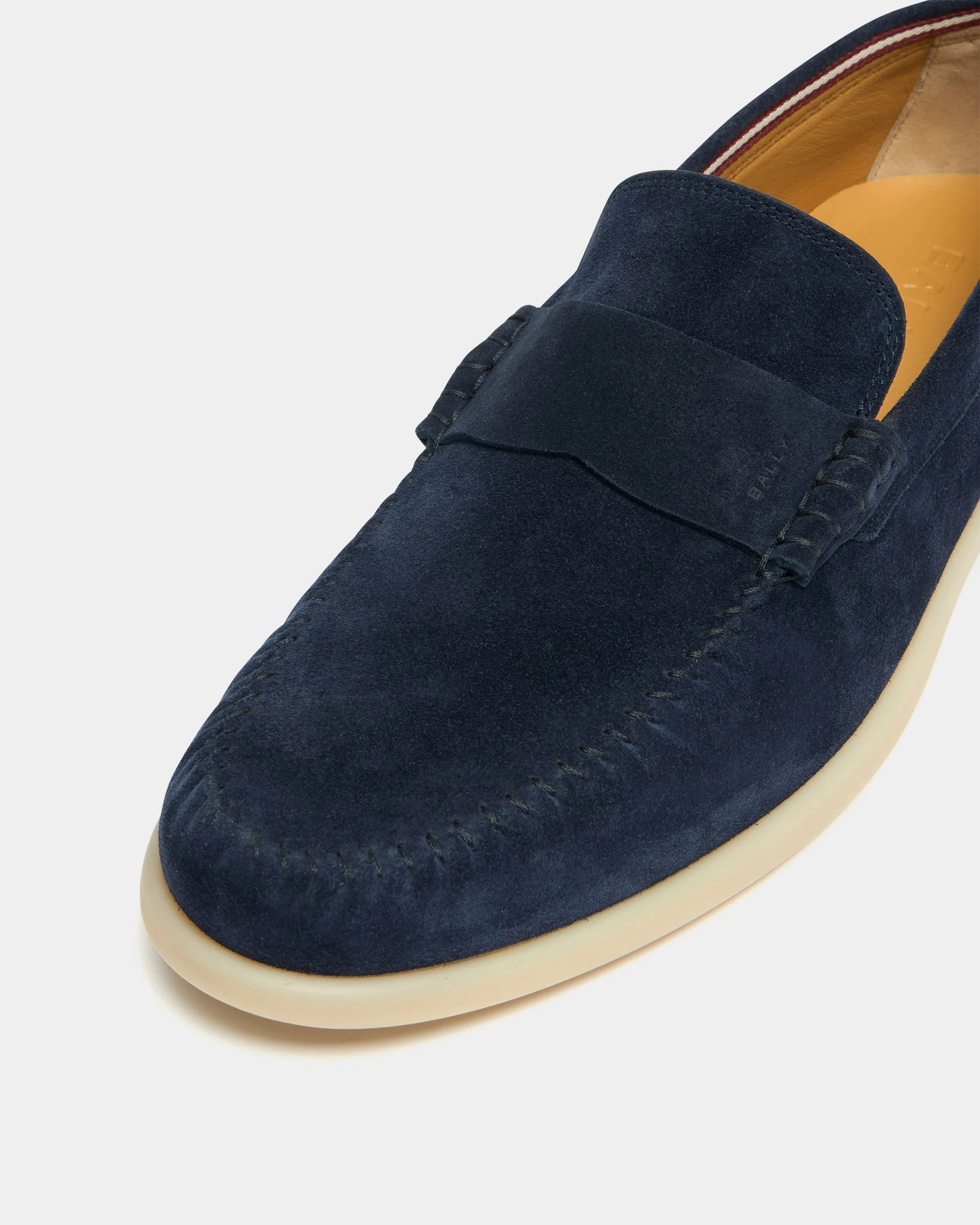 Switz Moc Loafer in Navy Blue Suede - Image 6