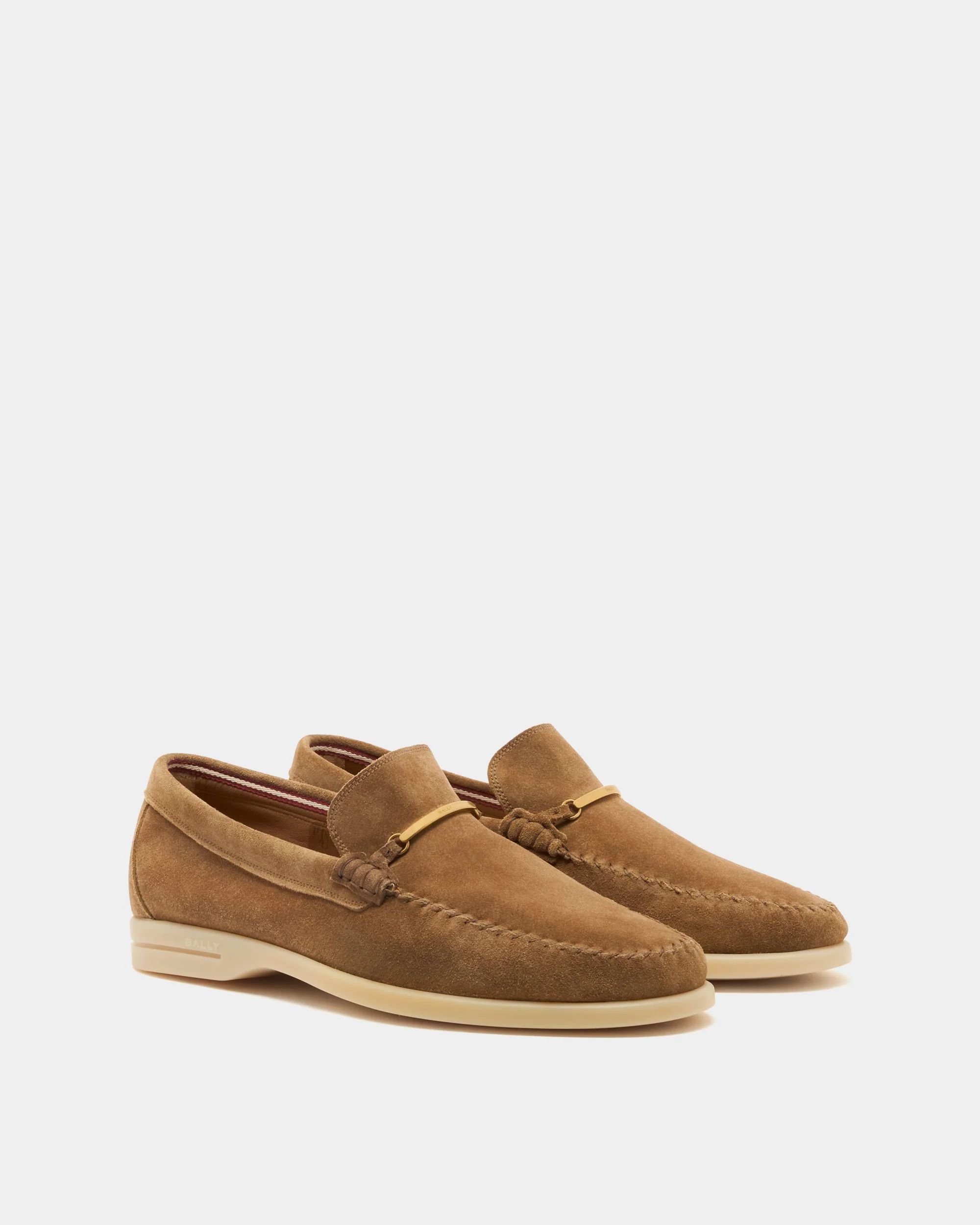 Switz Moc Loafer in Taupe Suede - Image 2