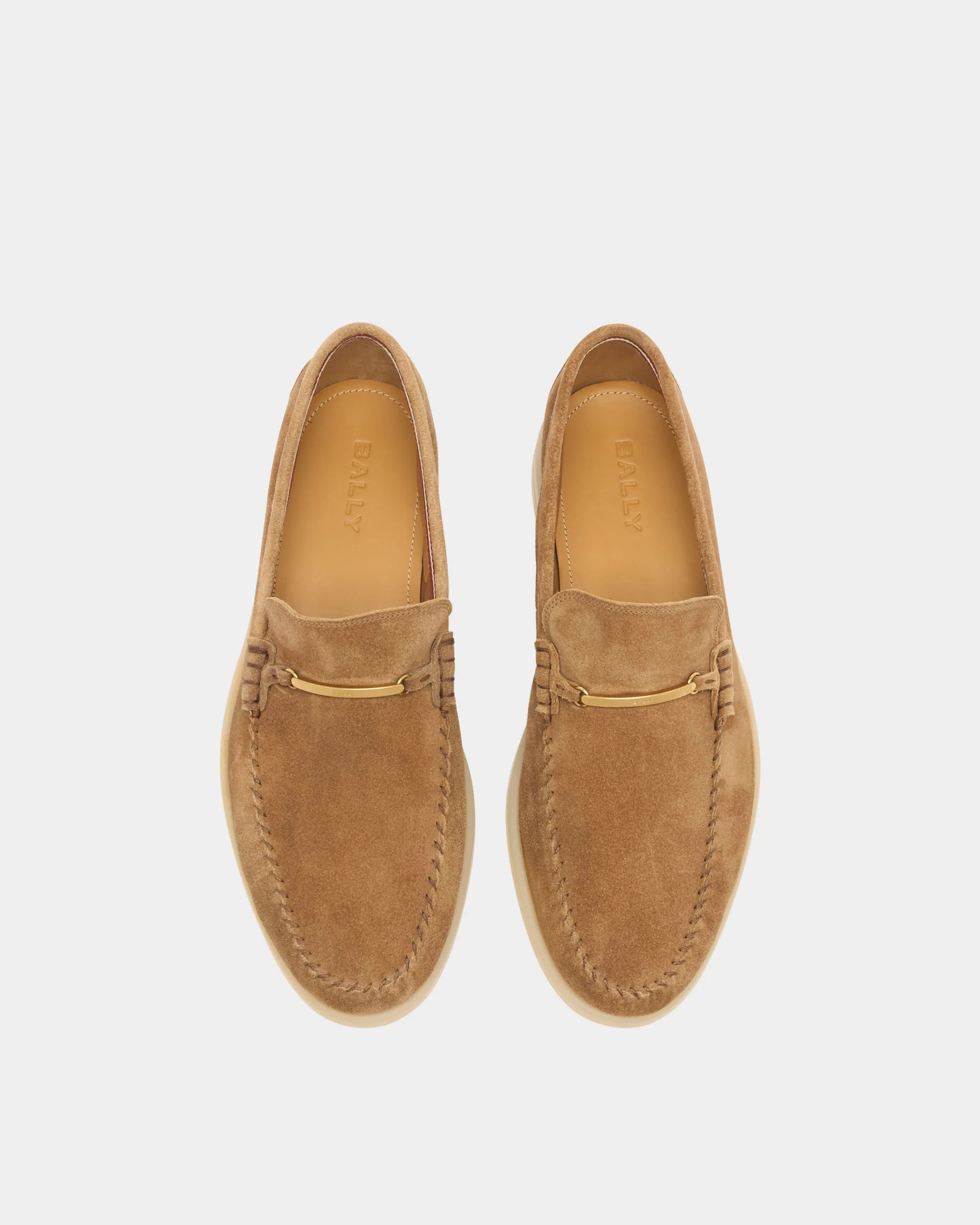 Switz Moc Loafer in Taupe Suede - Image 4