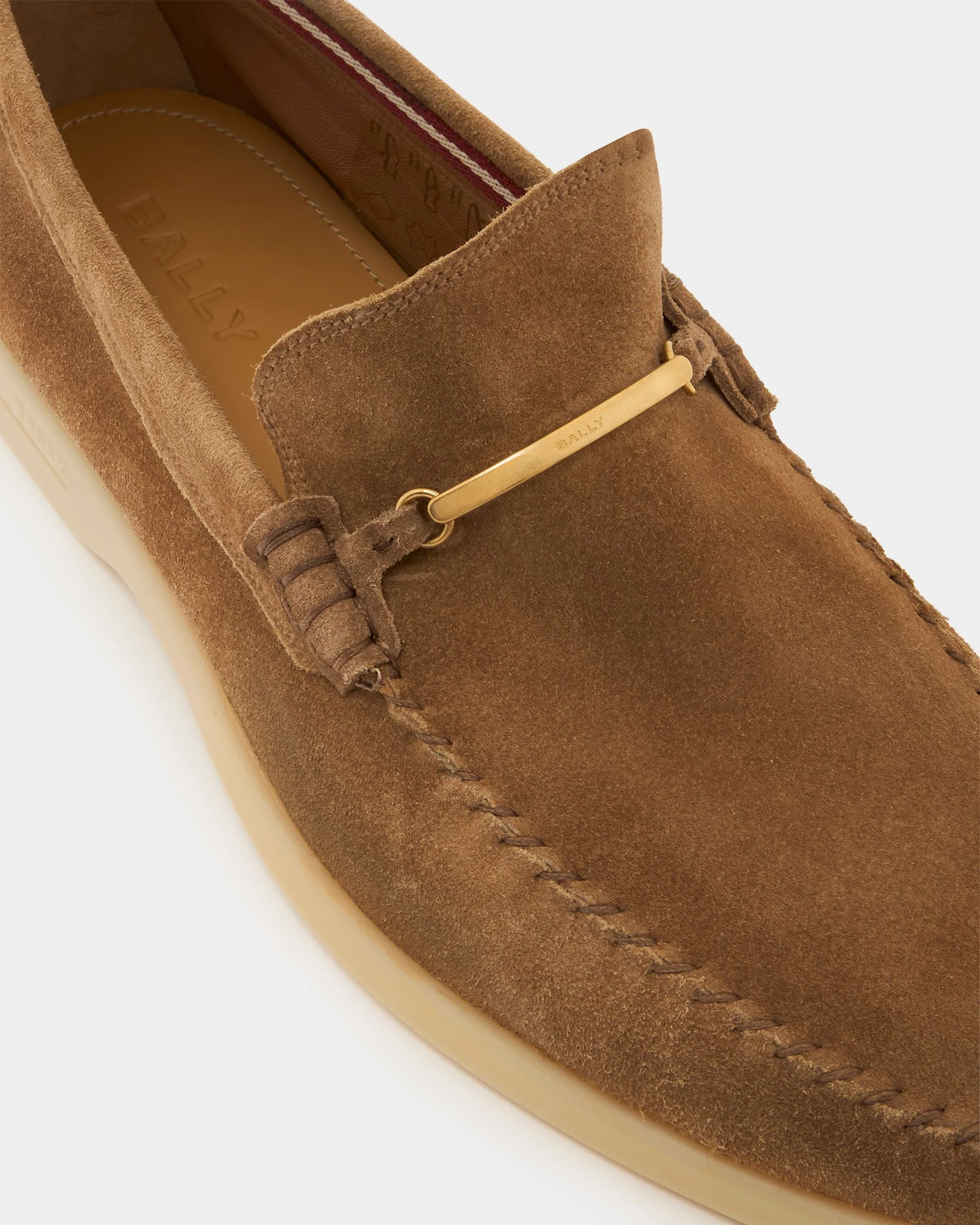 Switz Moc Loafer in Taupe Suede - Image 5