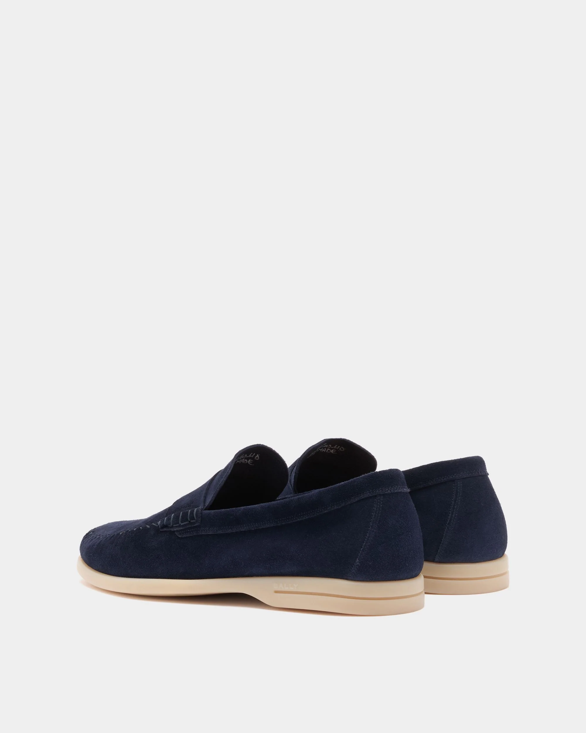 Switz Moc Moccasin in Navy Blue Suede - Image 3