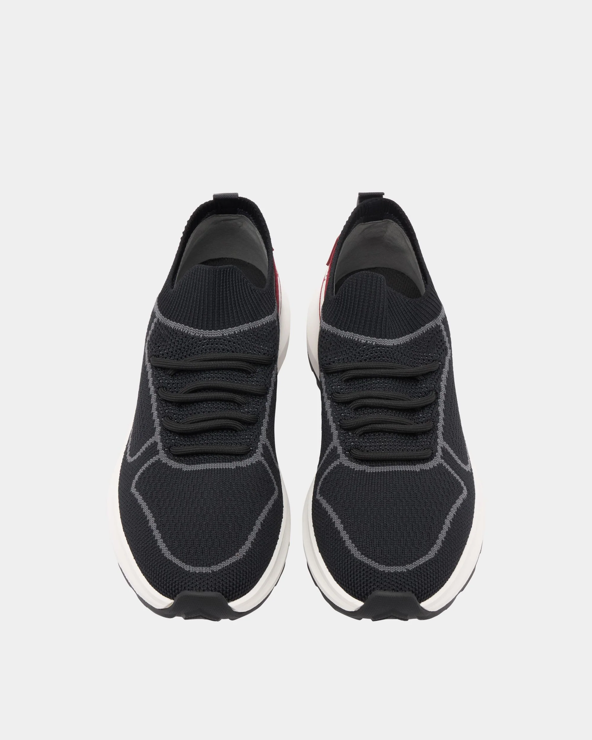 Sylen Sneaker in Black Knit Fabric - Image 4