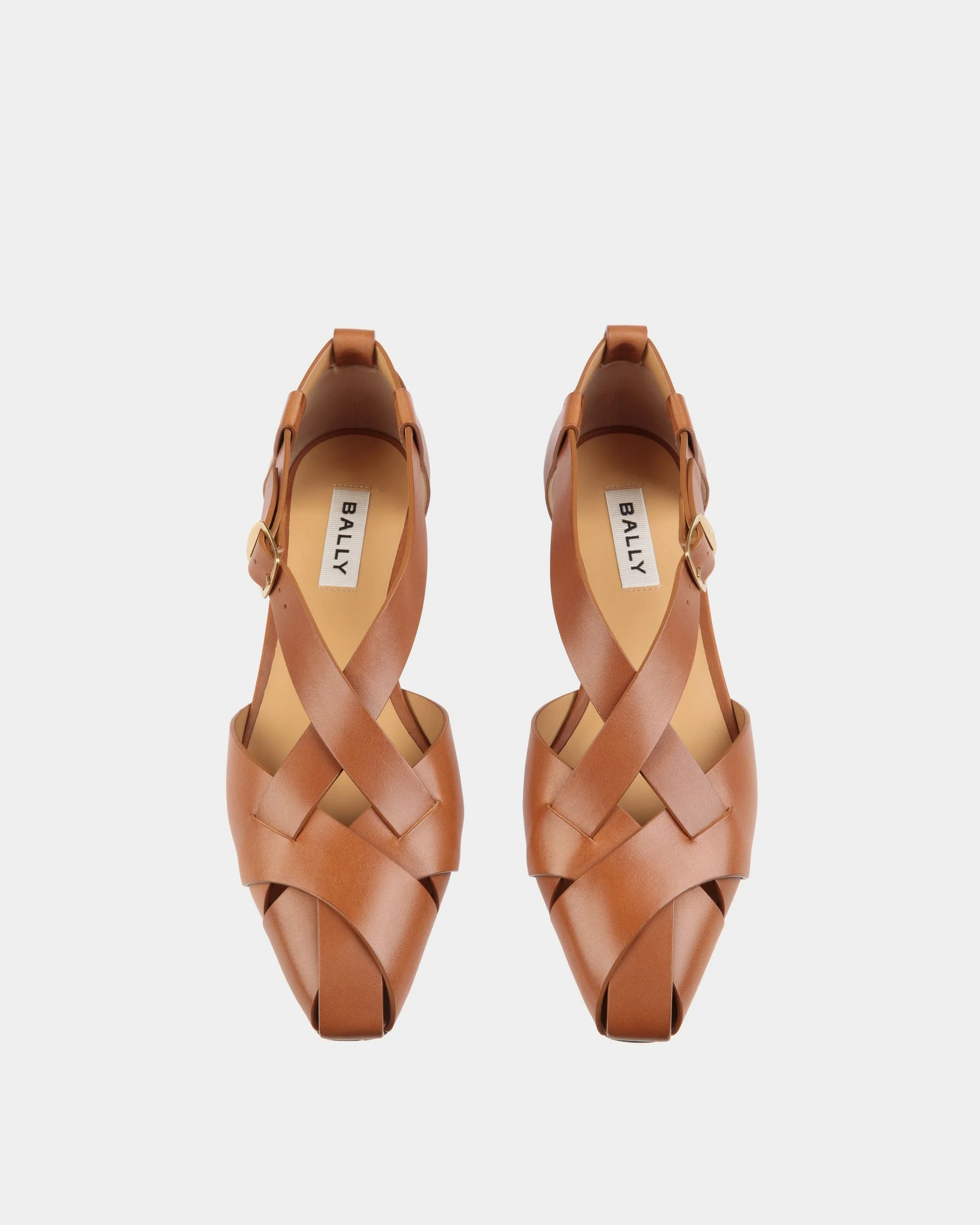 Sylt Flat in Brown Brushed Leather - Image 5
