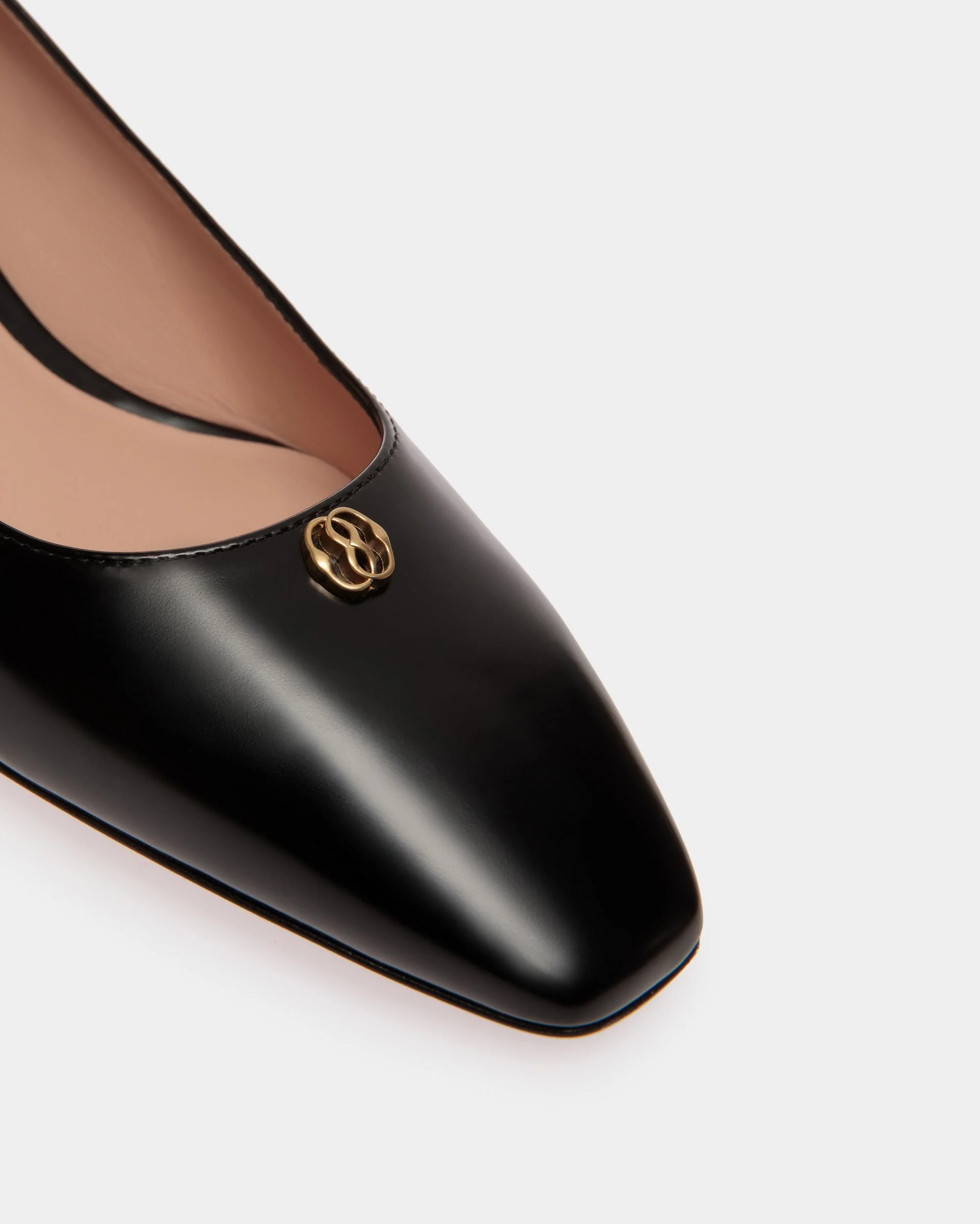 Sylt Pump In Black Leather - Image 4