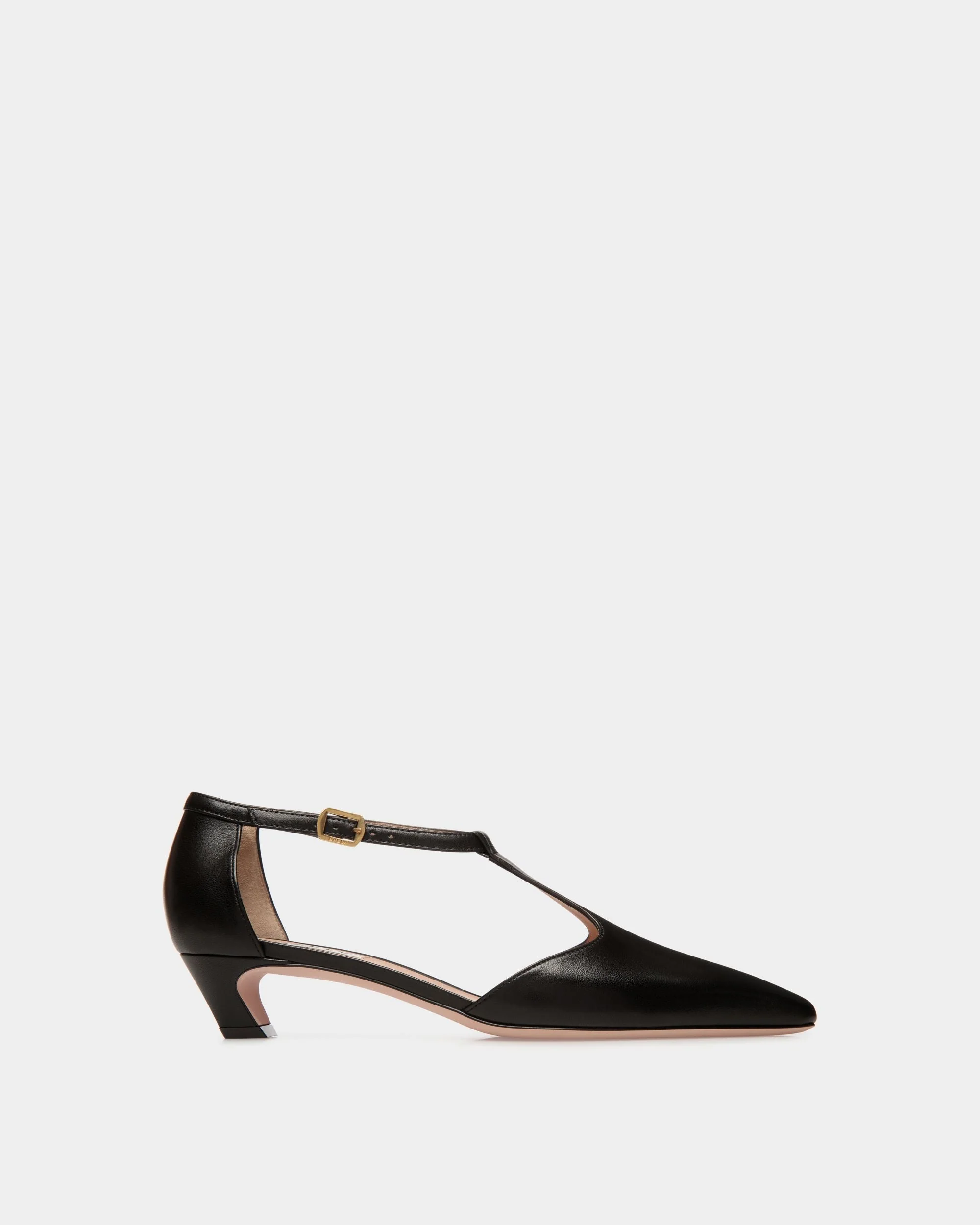 Sylt Pump in Black Leather