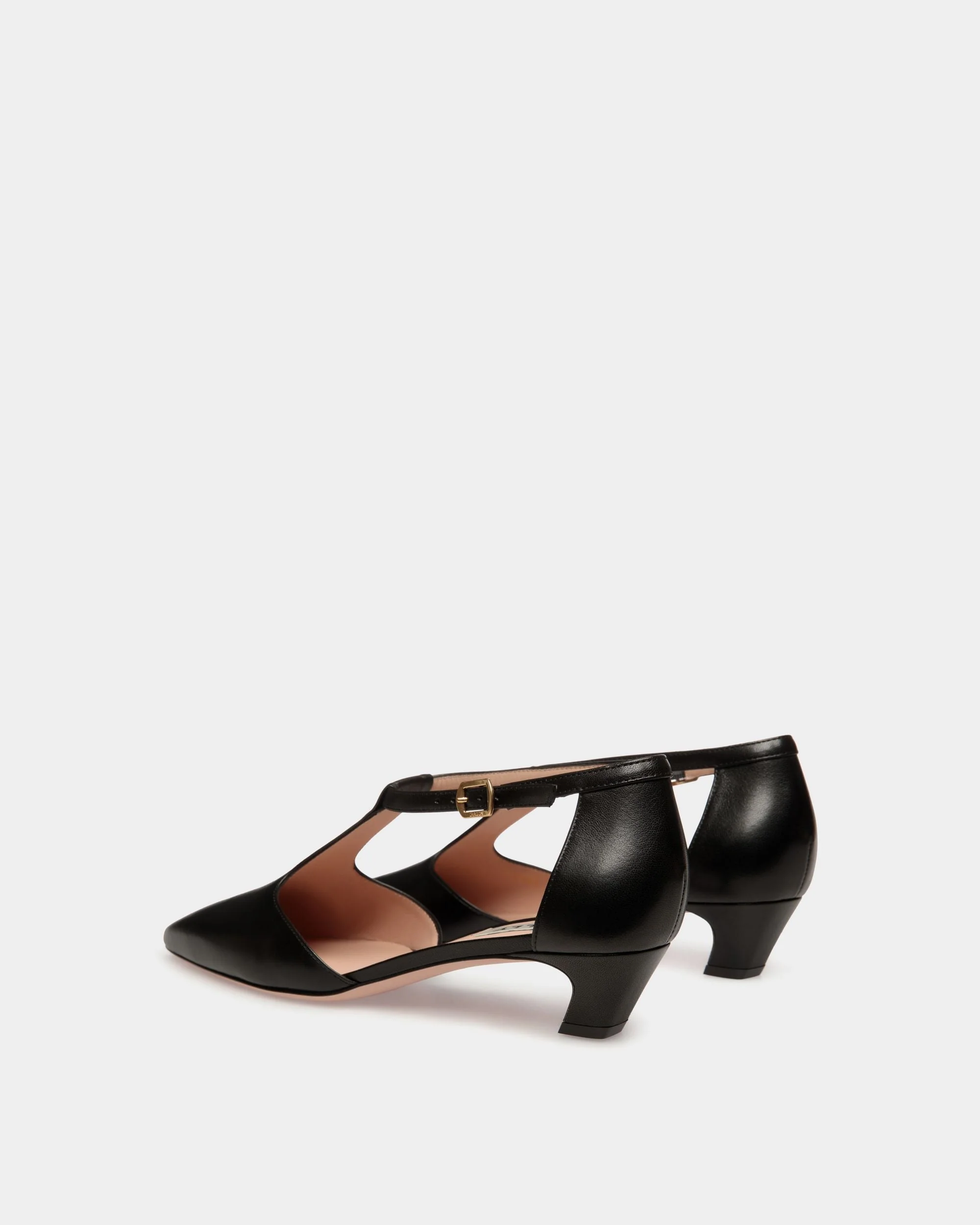 Sylt Pump in Black Leather - Image 4