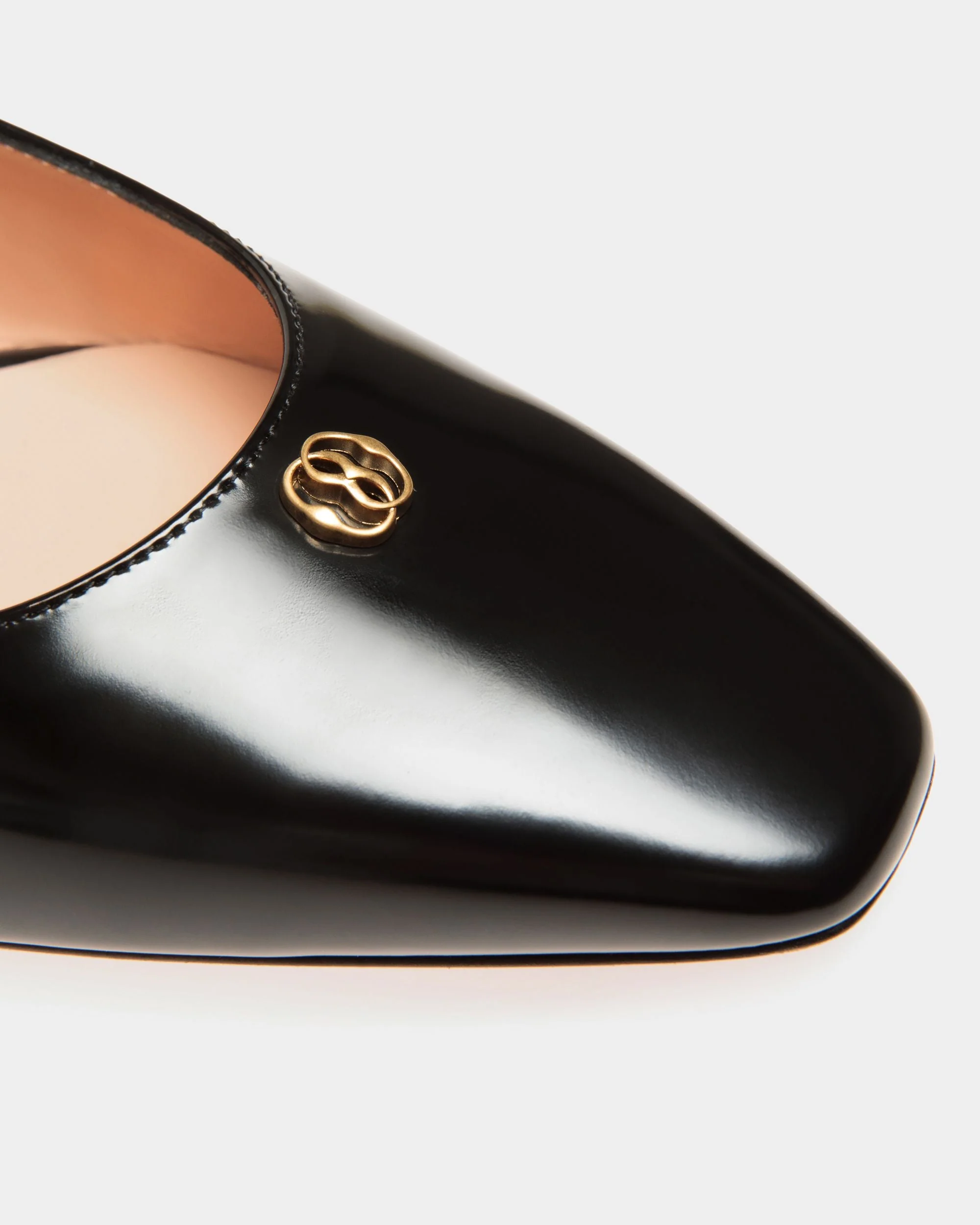 Sylt Slingback Pump in Black Leather - Image 4