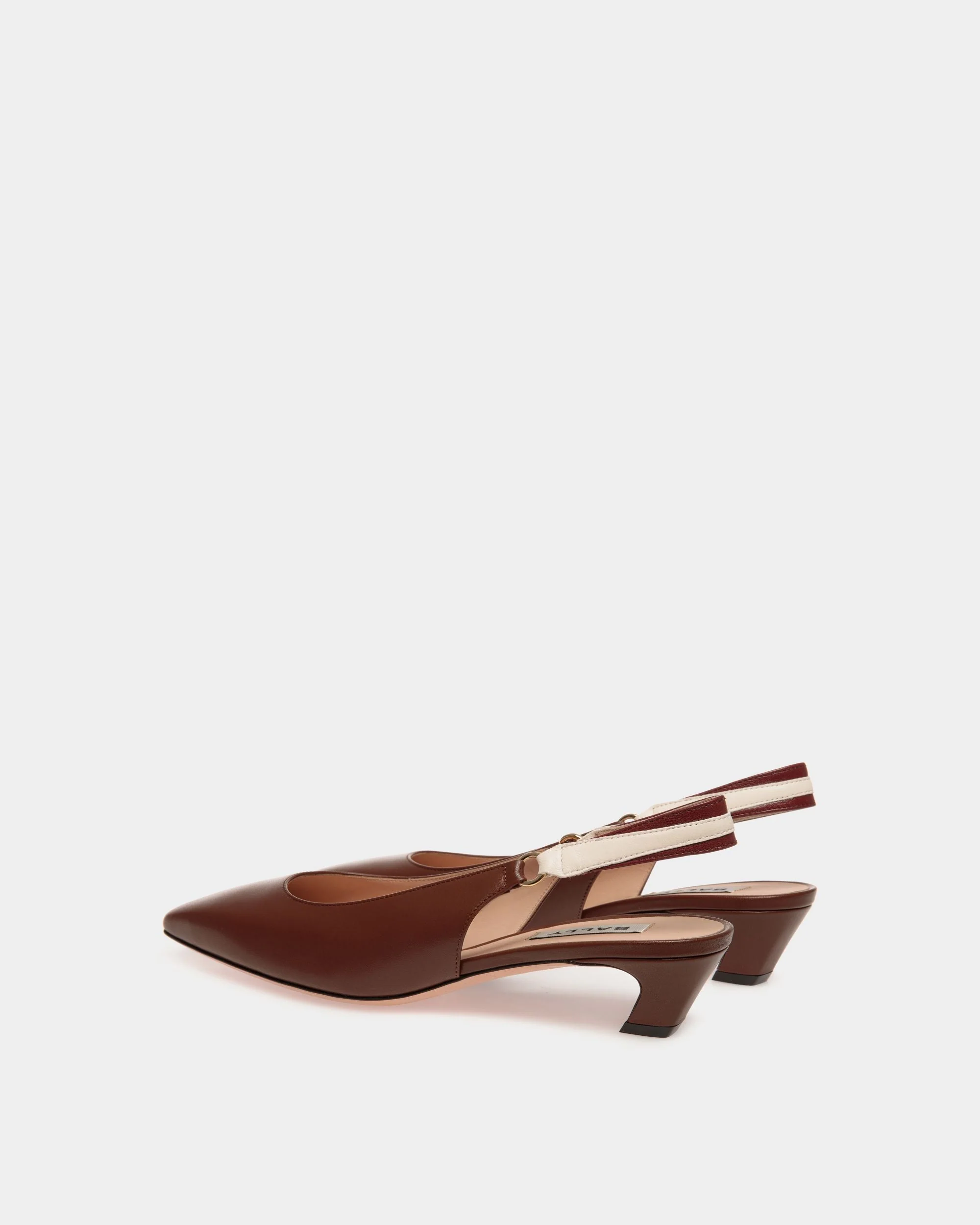 Sylt Slingback Pump In Brown Nappa Leather - Image 4