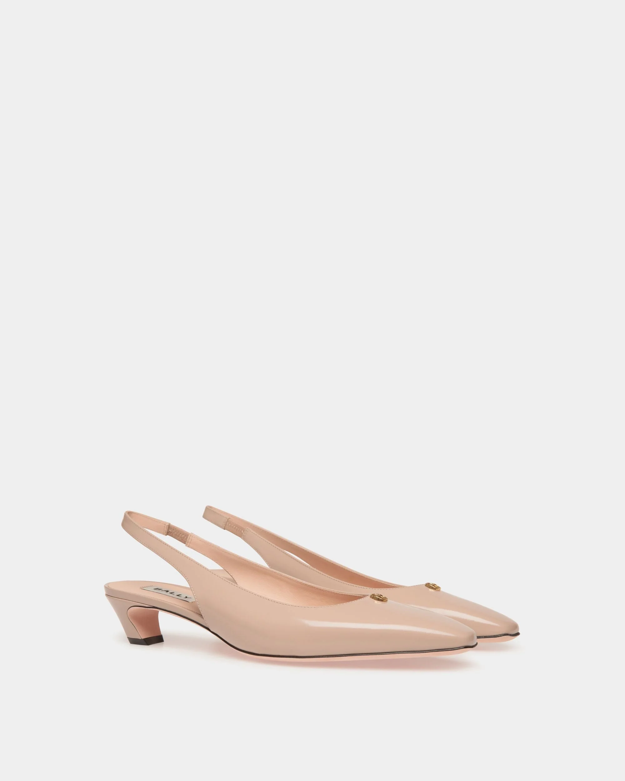 Sylt Slingback Pump in Light Beige Leather - Image 3