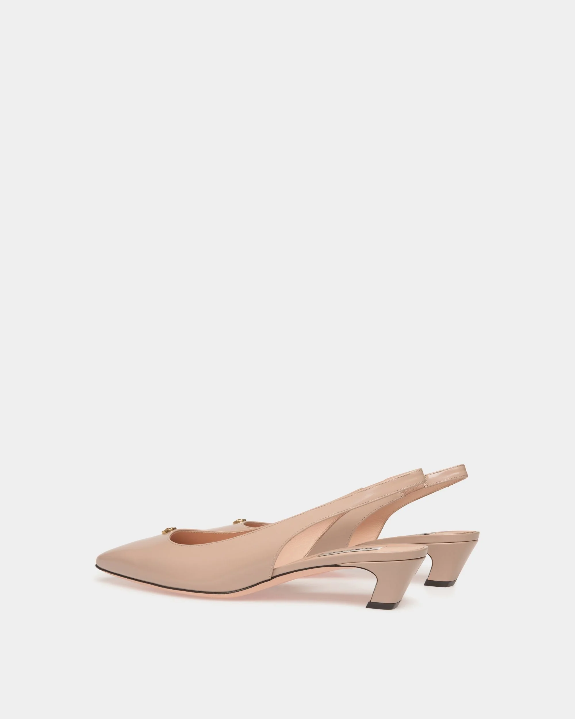 Sylt Slingback Pump in Light Beige Leather - Image 4