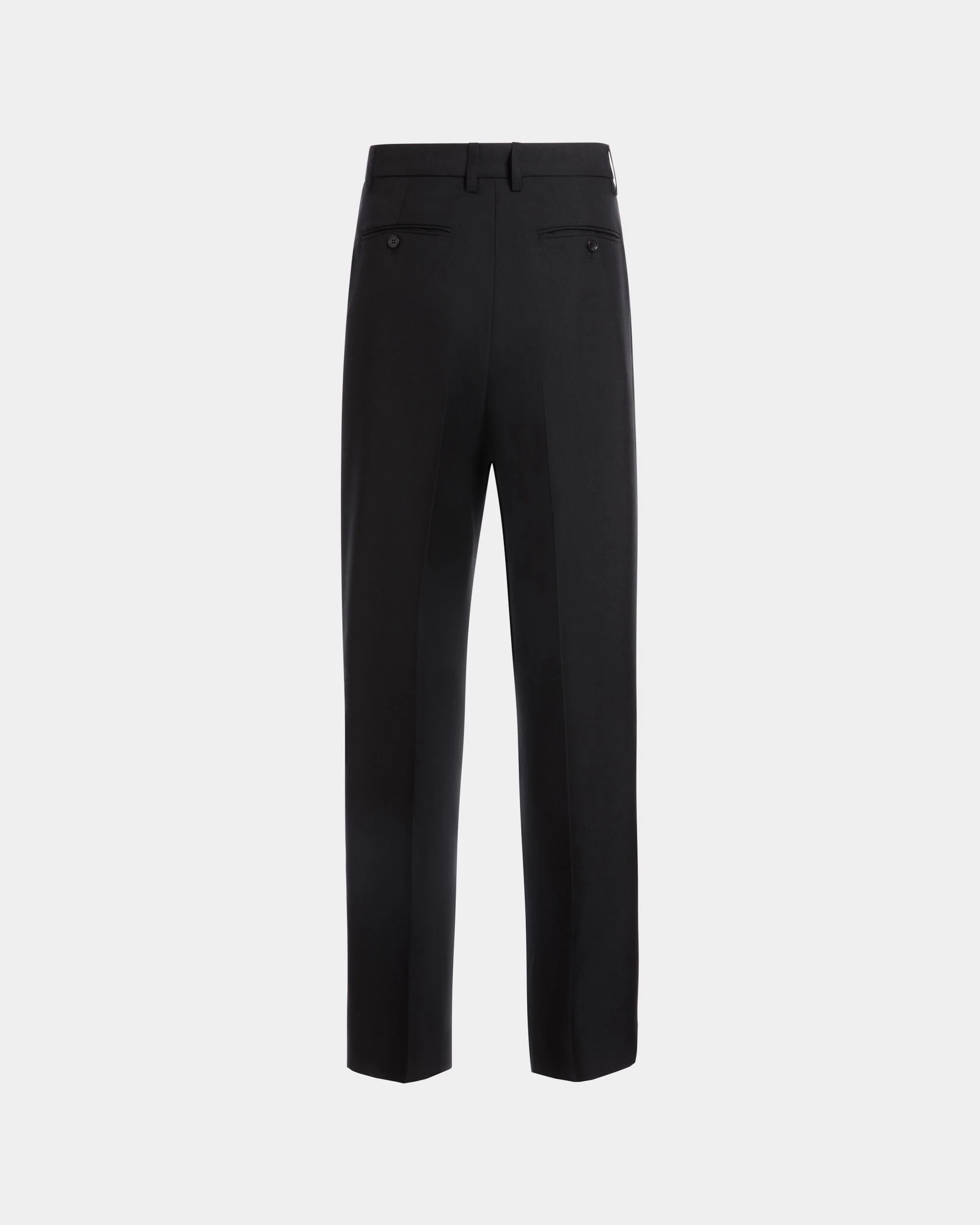 Tailored Pants in a Black Wool Blend - Image 3