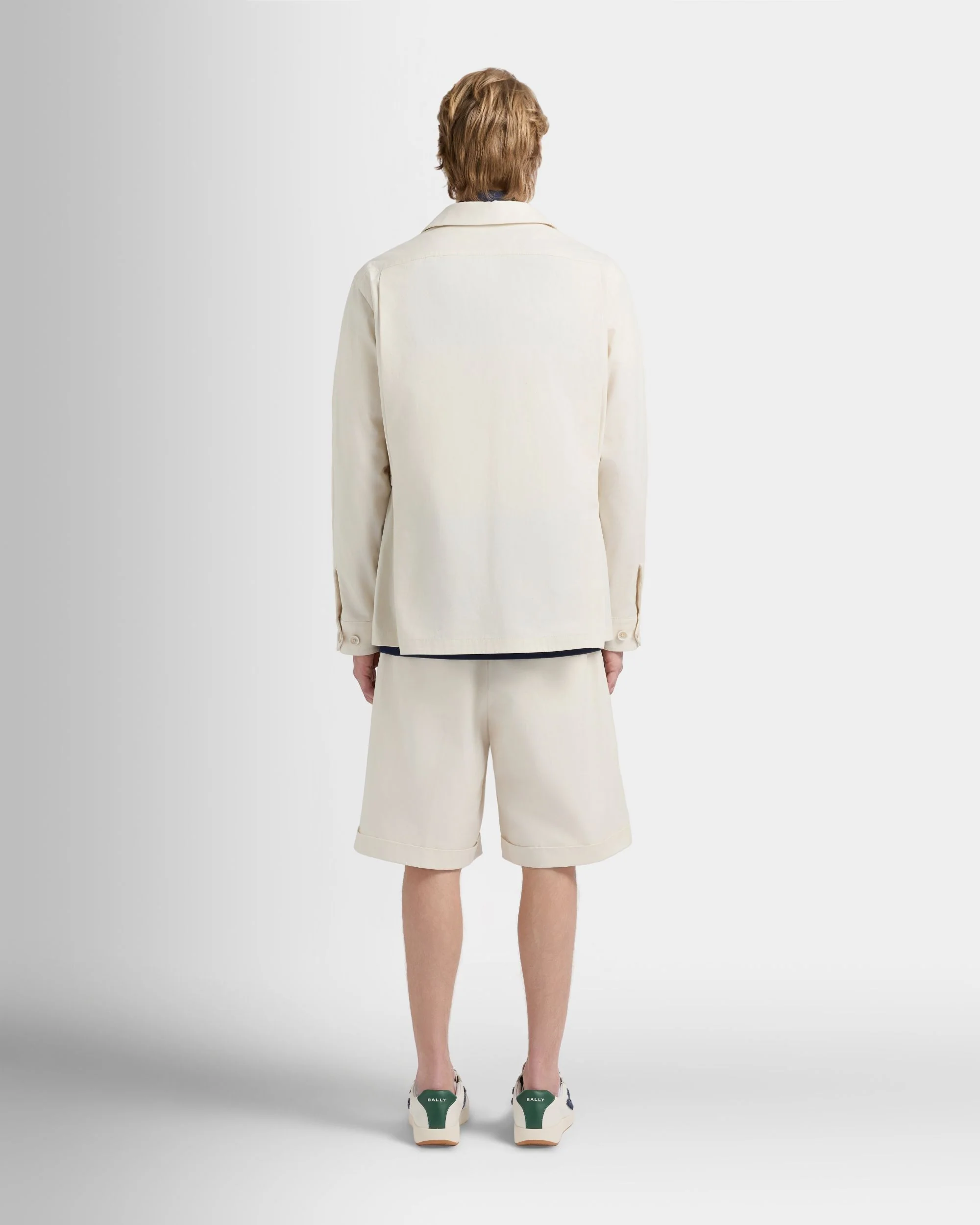 Tennis Collection Saharan Jacket in Ivory Cotton - Image 6