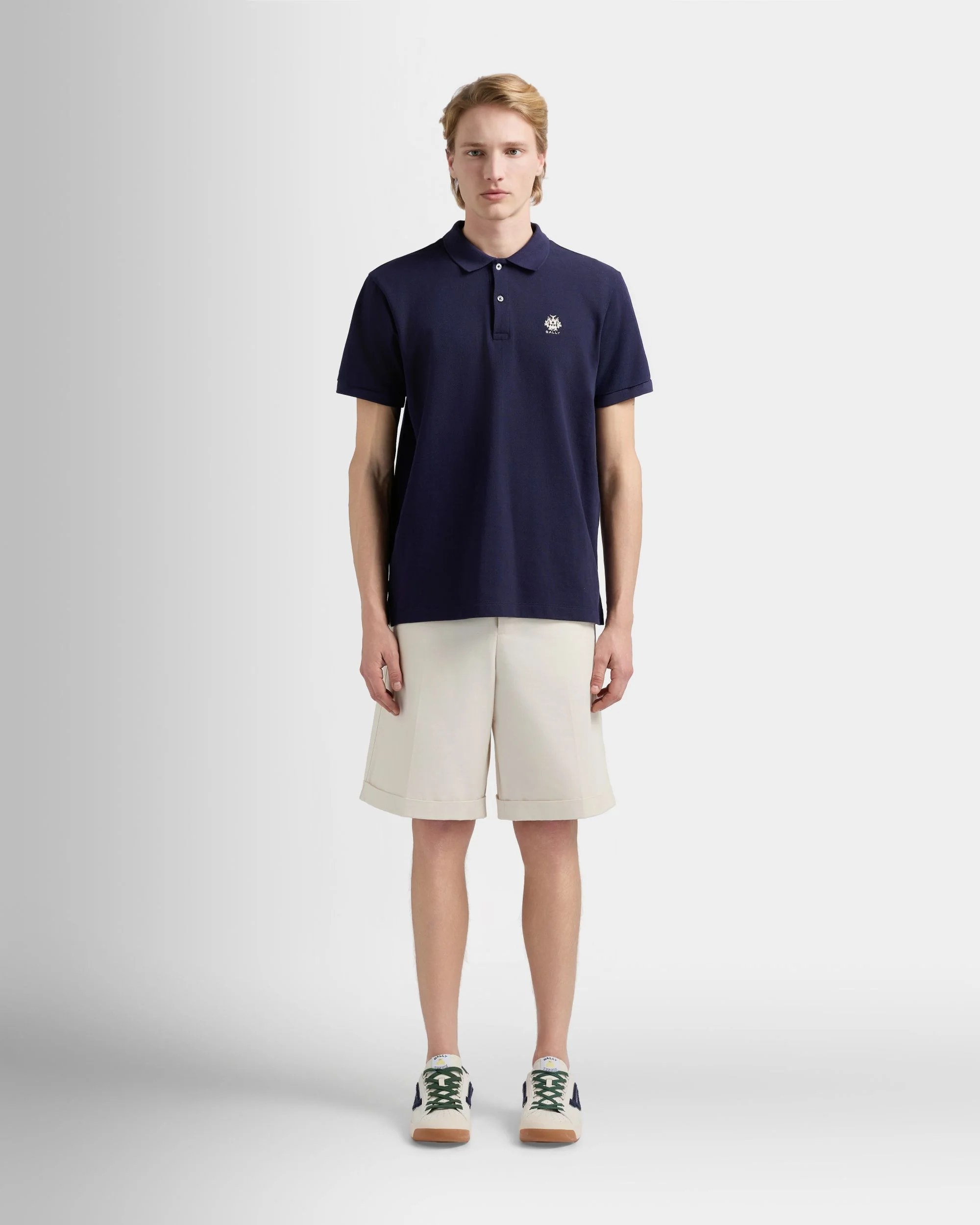 Tennis Collection Shorts in Ivory Cotton - Image 2