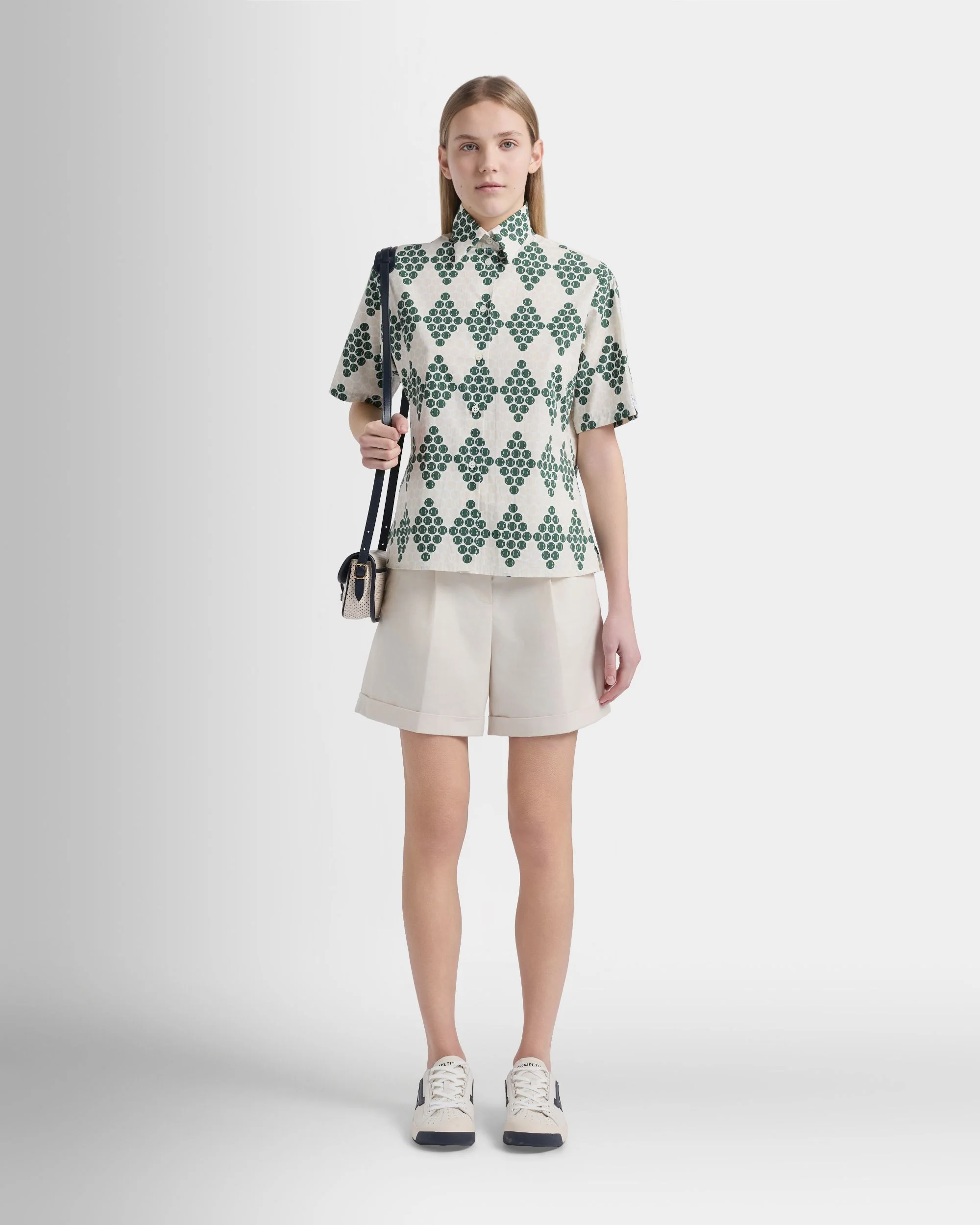 Tennis Collection Shorts in Ivory Cotton - Image 2