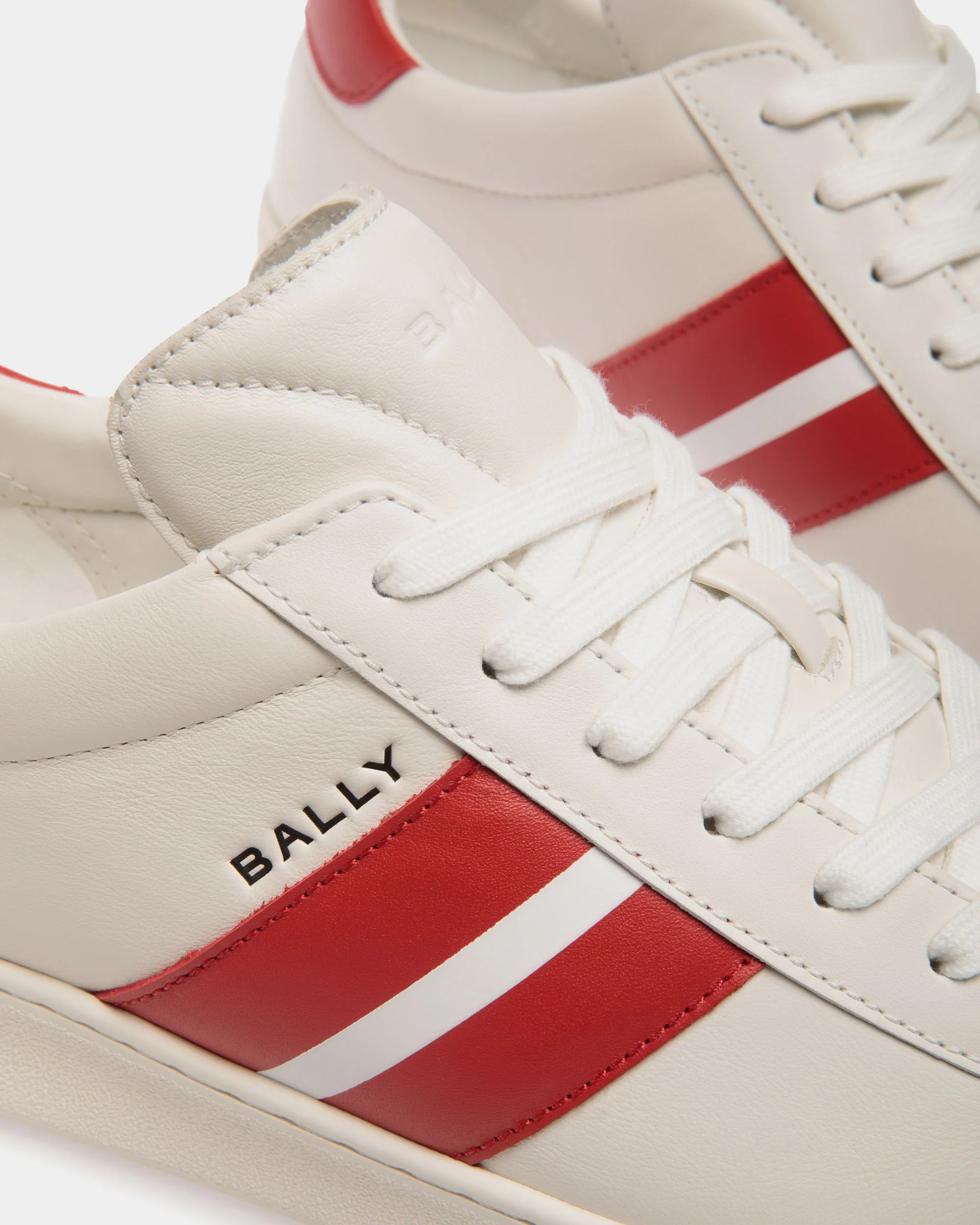 Tennis Sneaker In White Leather - Image 5
