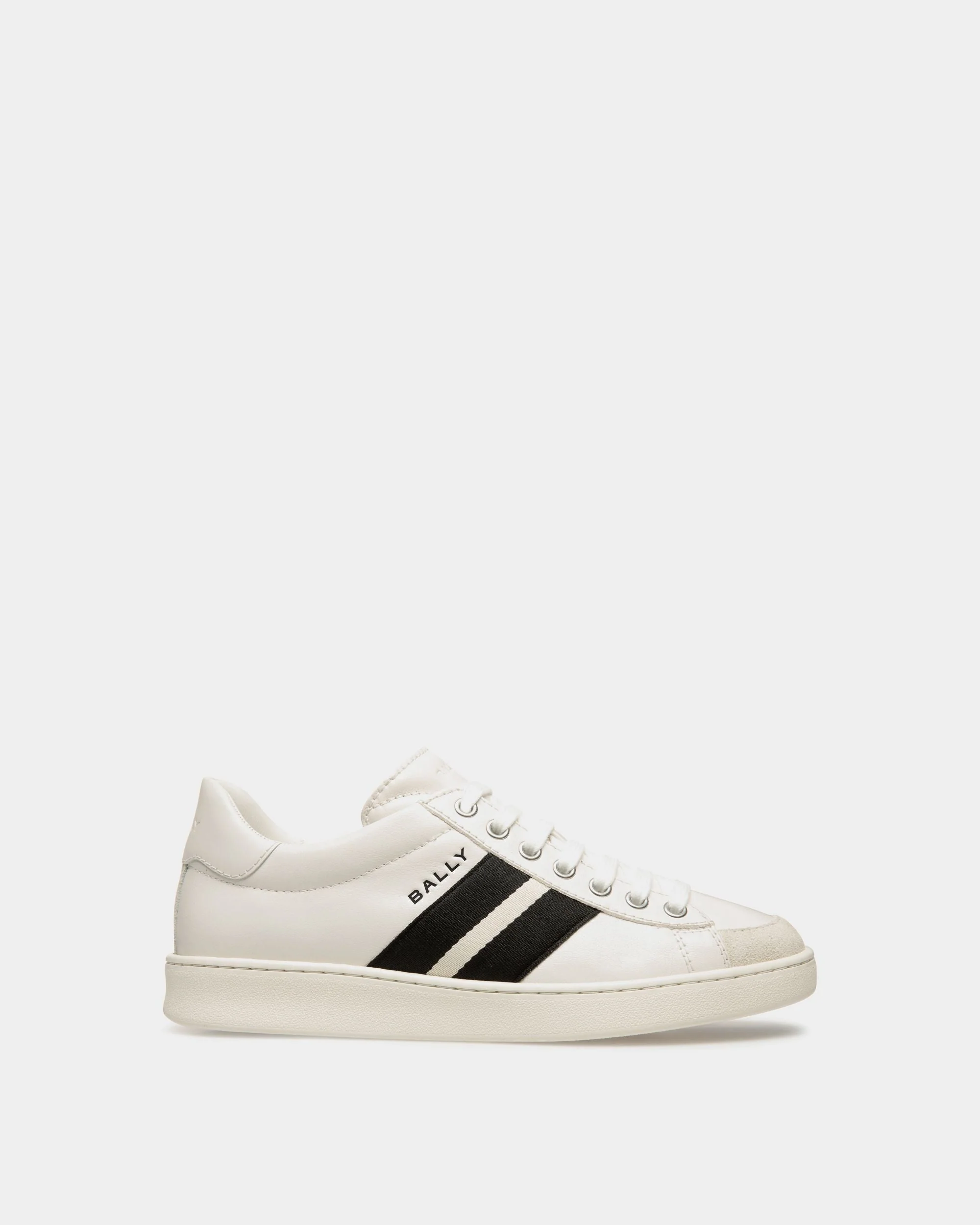 Tennis Sneaker In White Leather