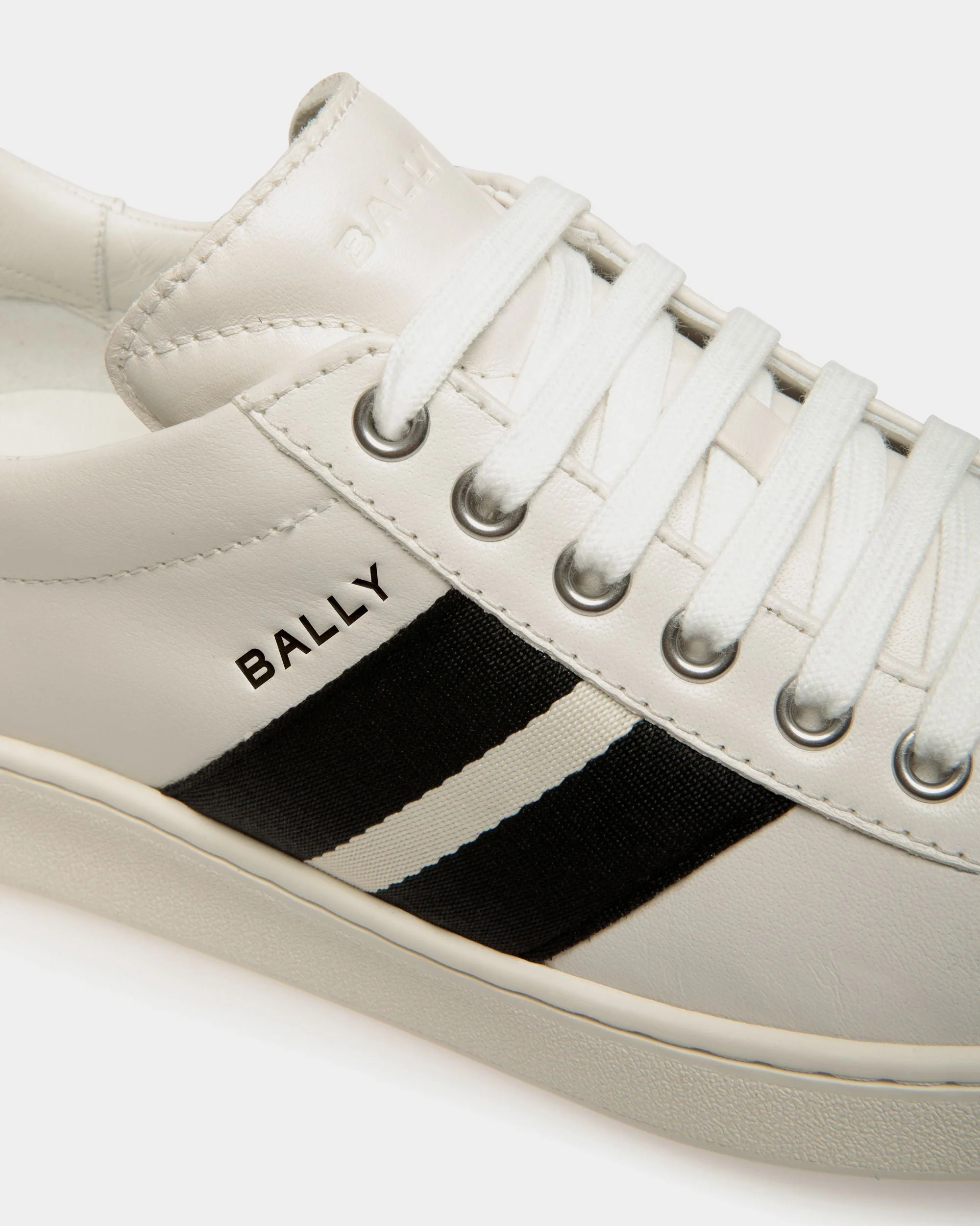 Tennis Sneaker In White Leather - Image 5