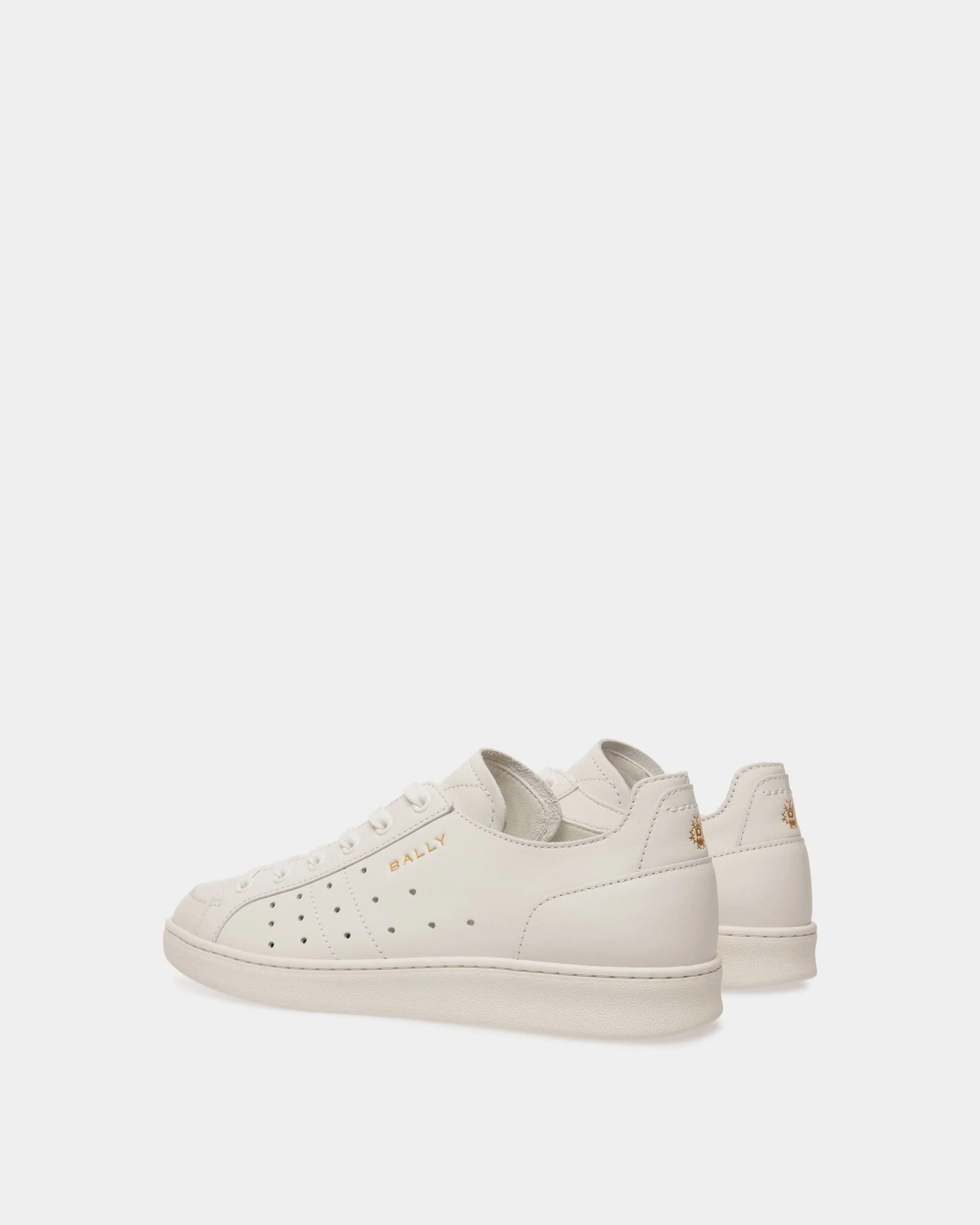 Tennis Sneaker in White Leather - Image 4