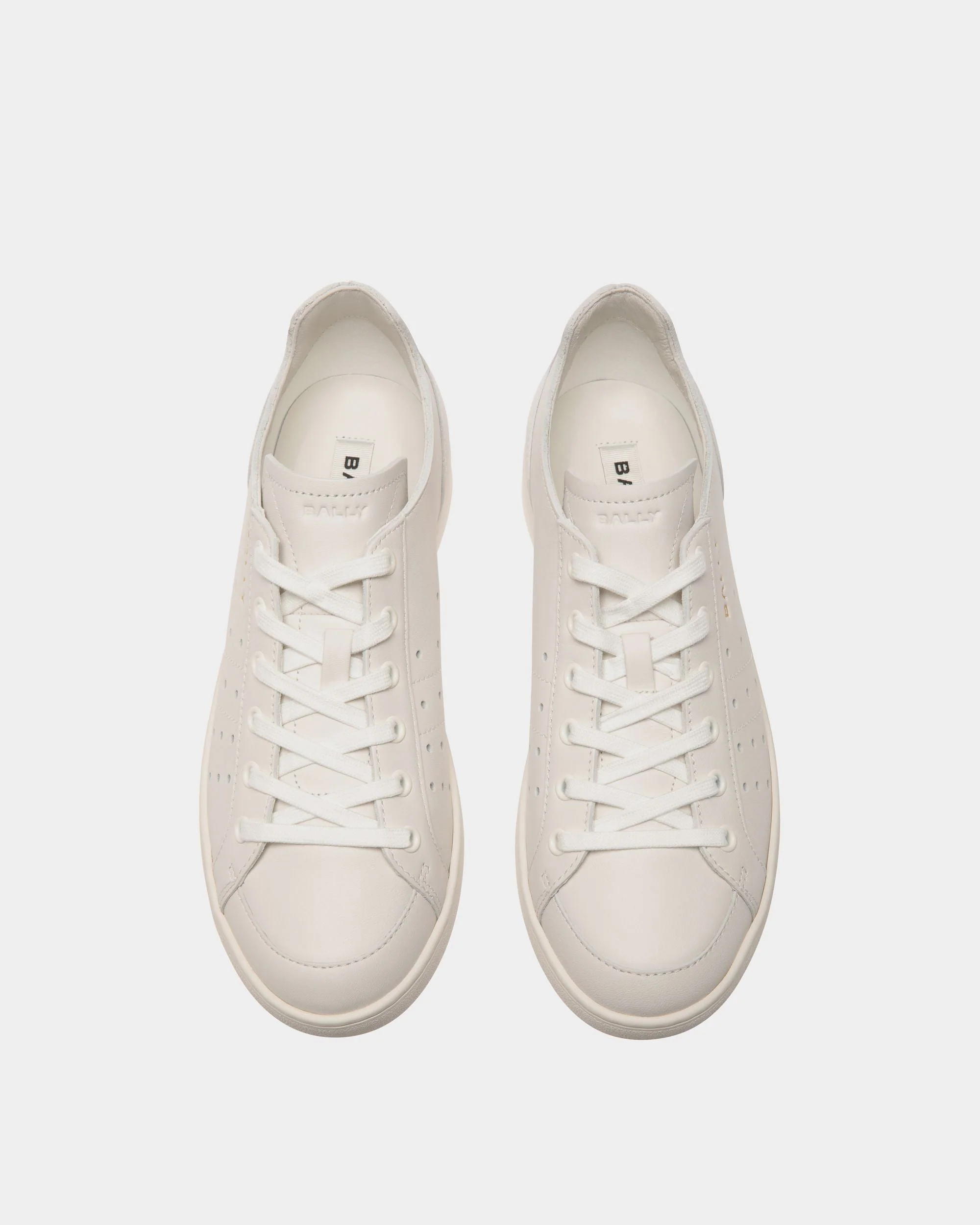 Tennis Sneaker in White Leather - Image 5