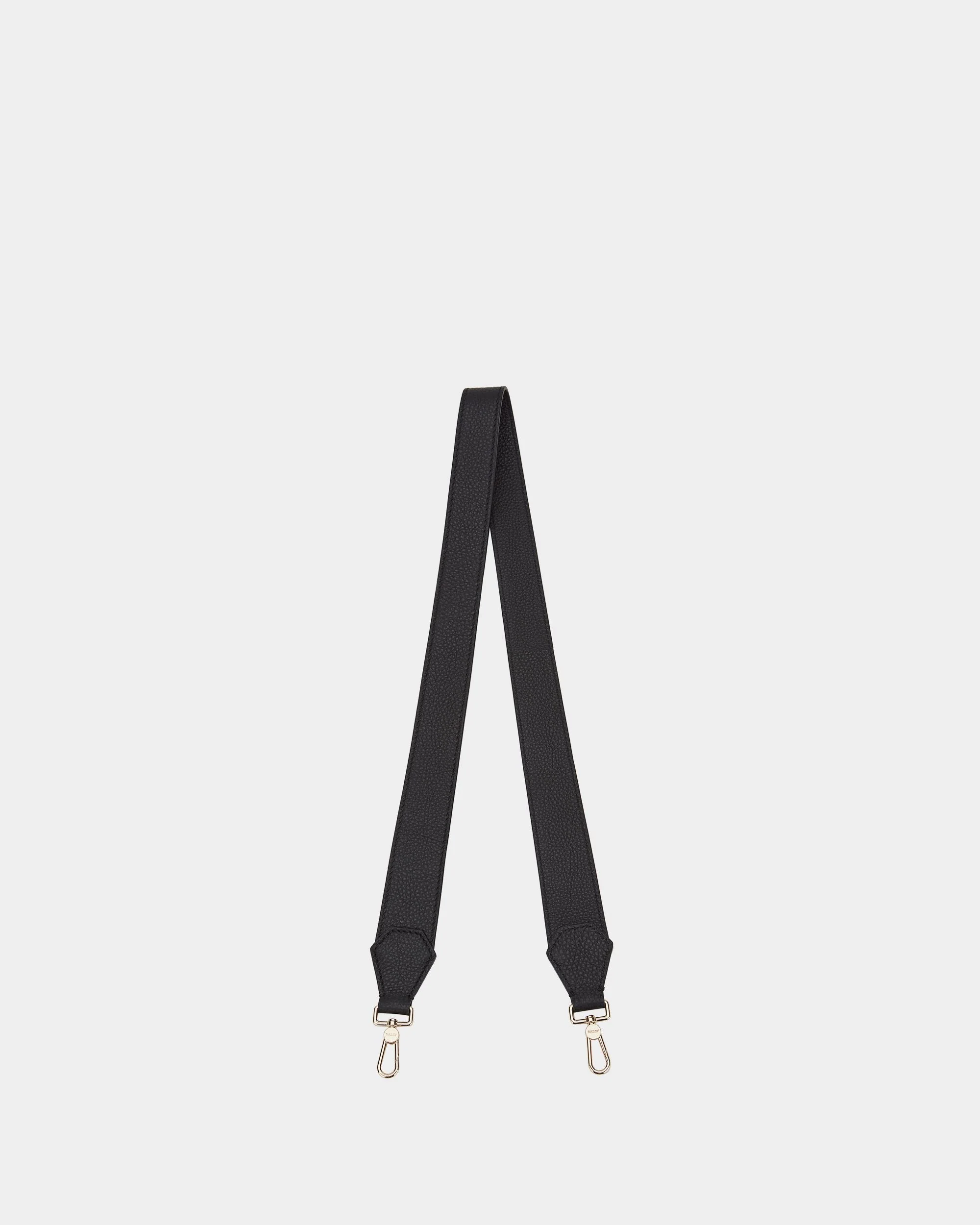 Top Handle Bag in Black Grained Leather - Image 4