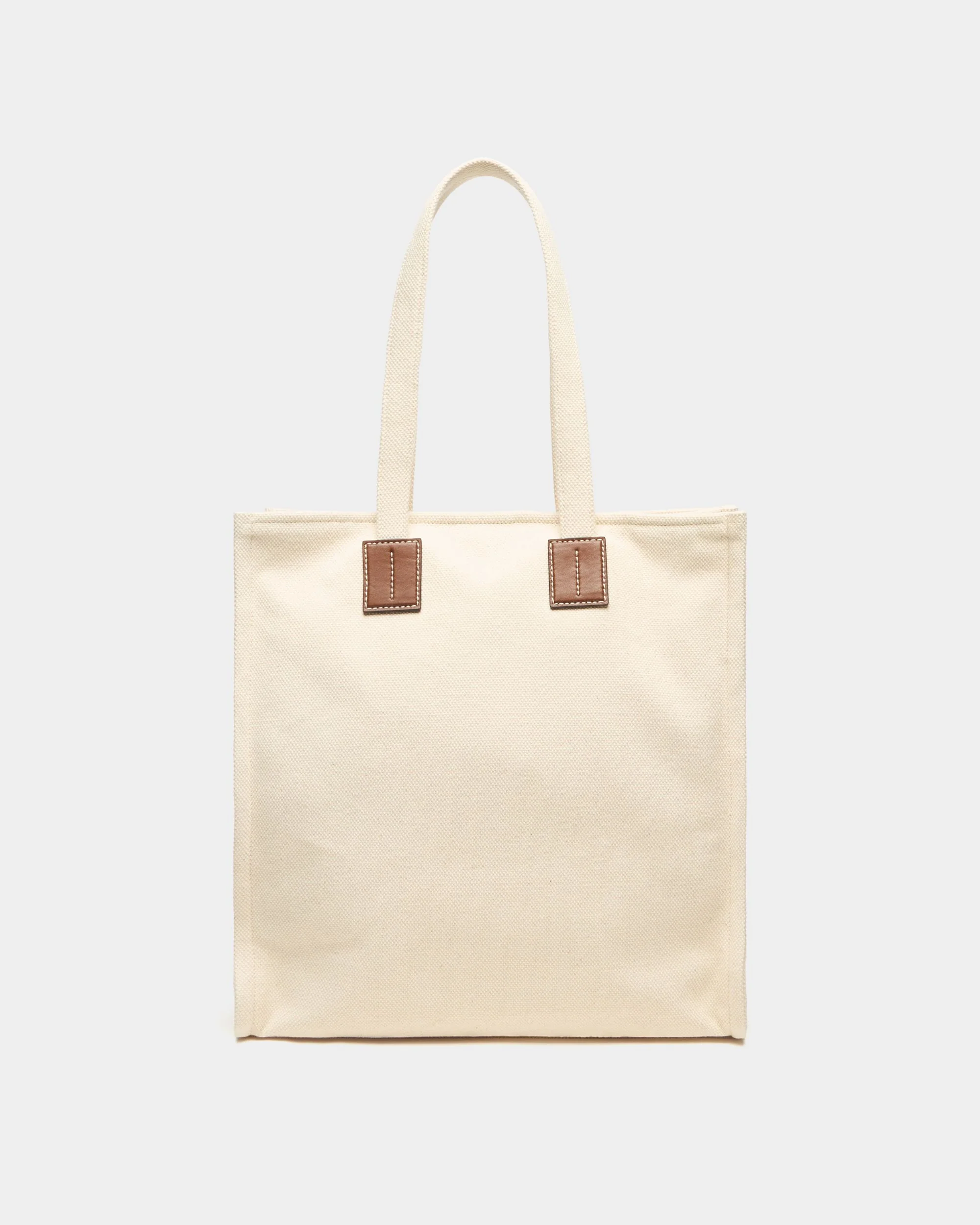 Tote Bag In Beige Canvas - Image 2