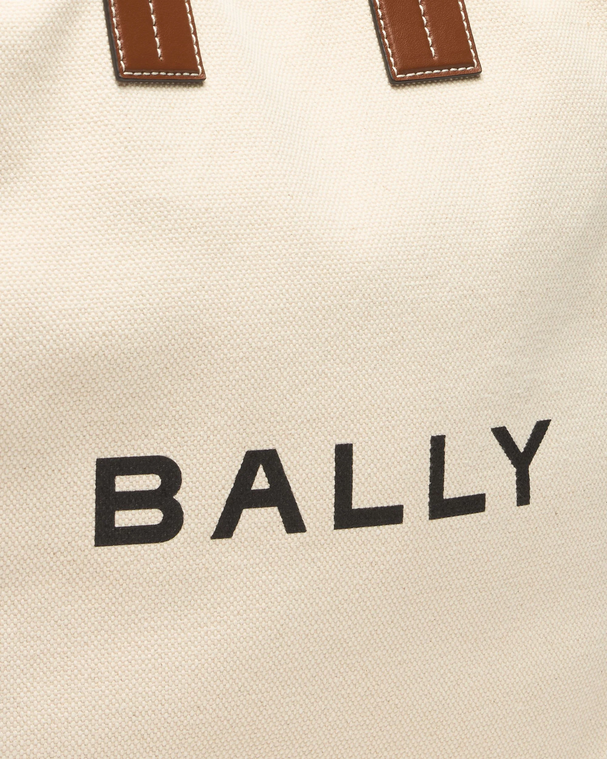 Tote Bag In Beige Canvas - Image 5
